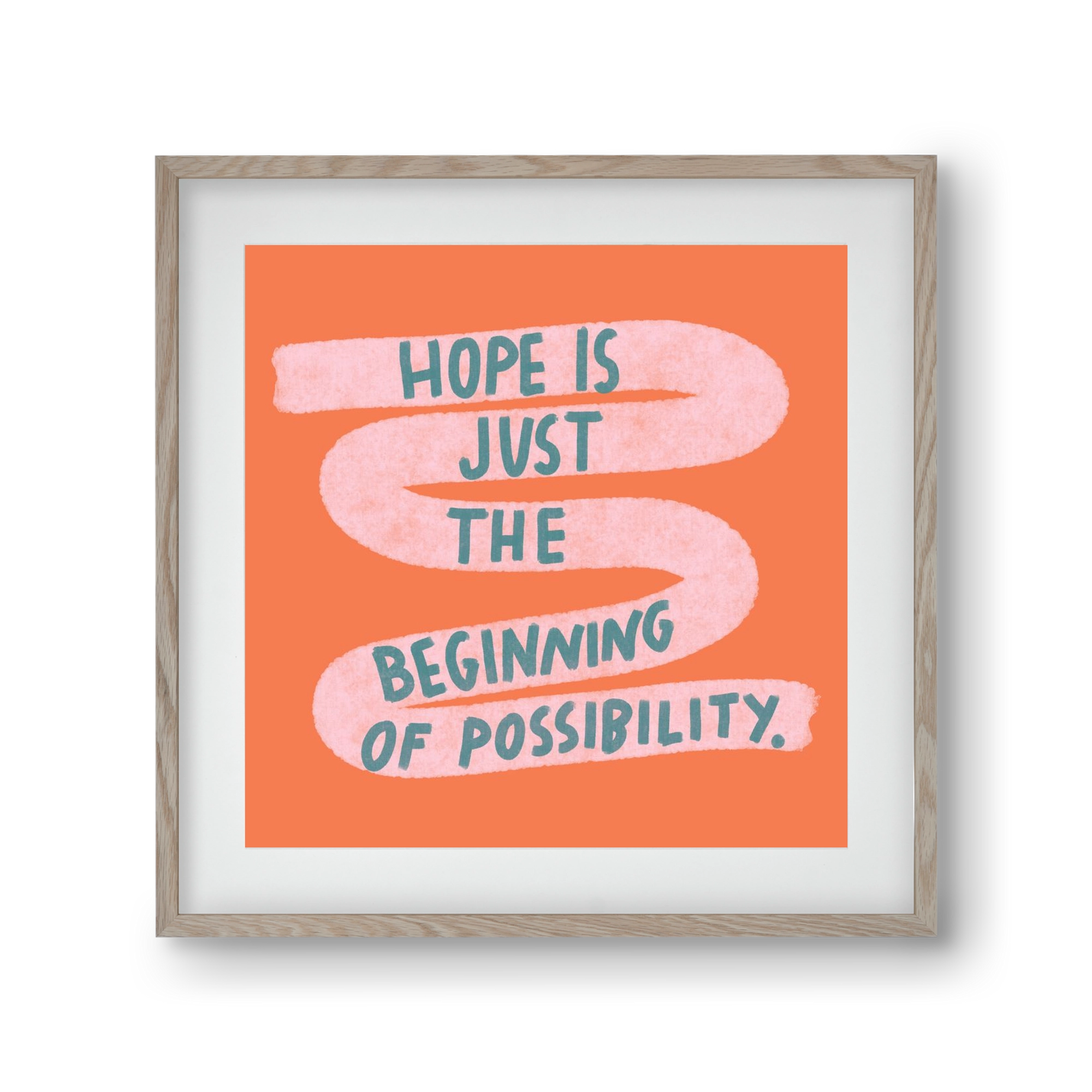 Hope, 30x30 cm (20x20 cm), Tölgy keret, paszpartuval