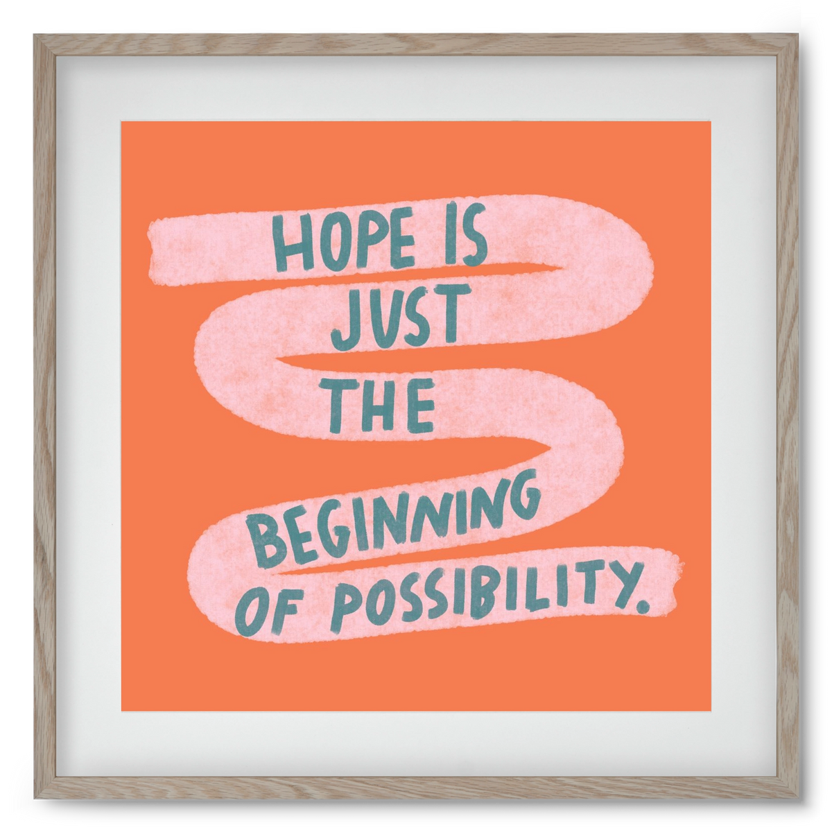 Hope, 50x50 cm (40x40 cm), Tölgy keret, paszpartuval