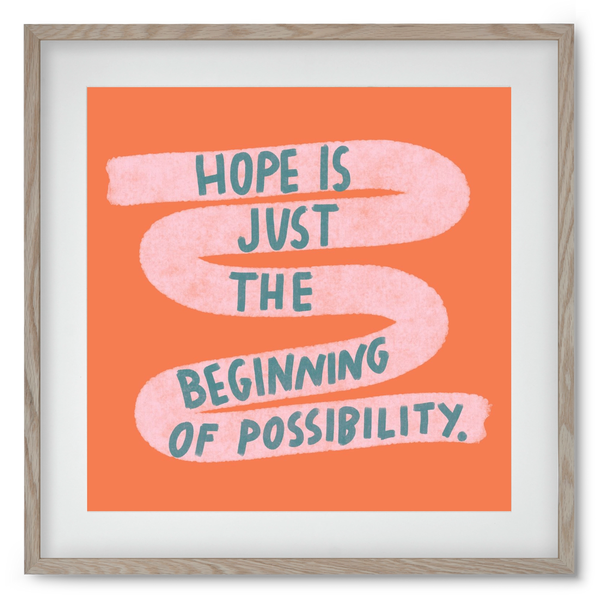 Hope, 50x50 cm (40x40 cm), Tölgy keret, paszpartuval