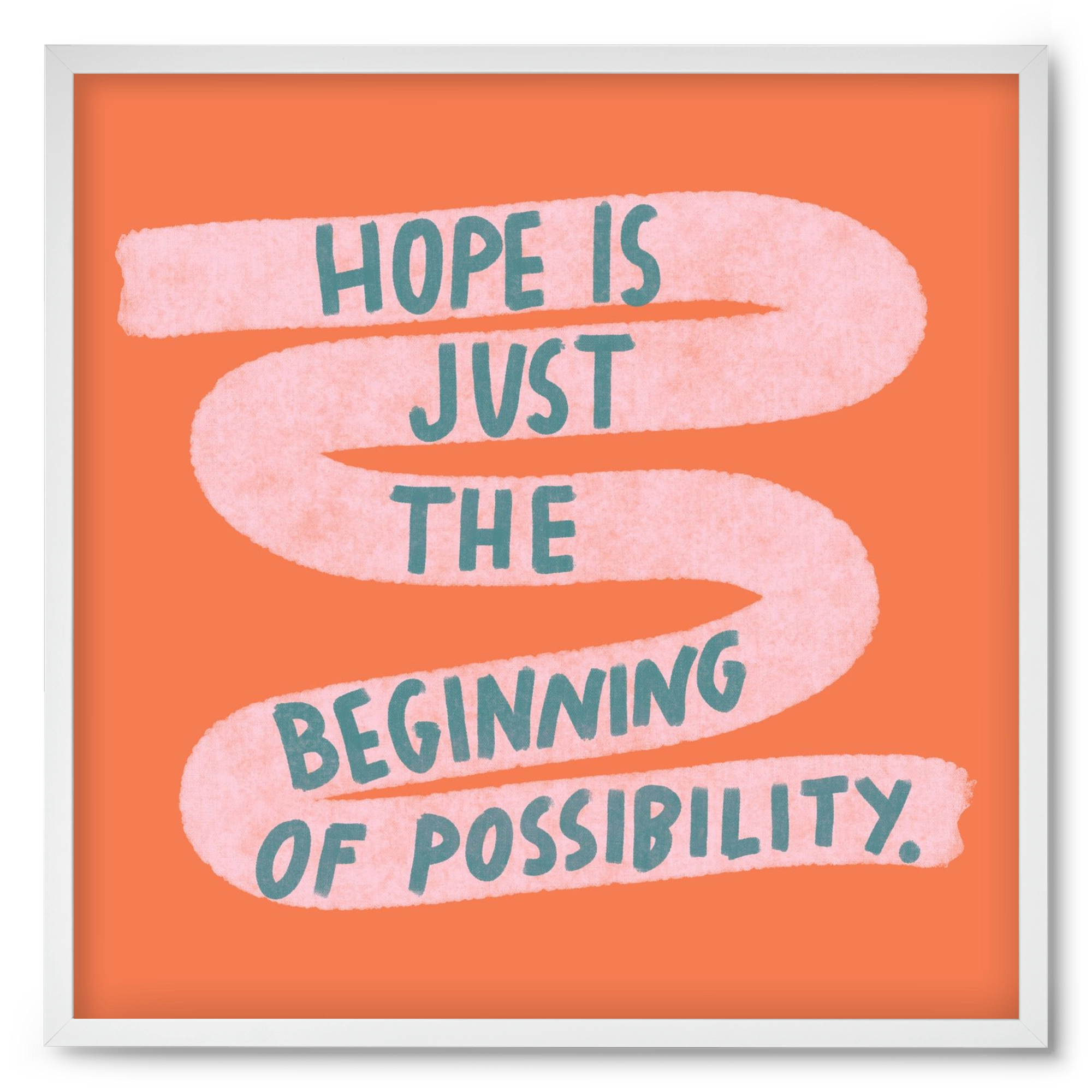 Hope, 50x50 cm (50x50 cm), Fehér keret