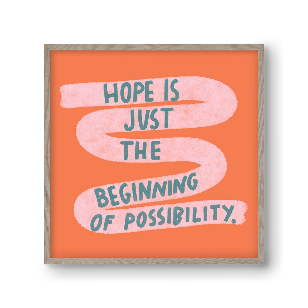 Hope, 30x30 cm (30x30 cm), Tölgy keret