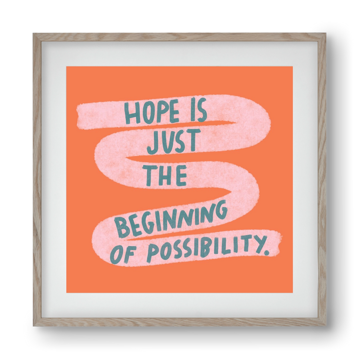 Hope, 40x40 cm (30x30 cm), Tölgy keret, paszpartuval