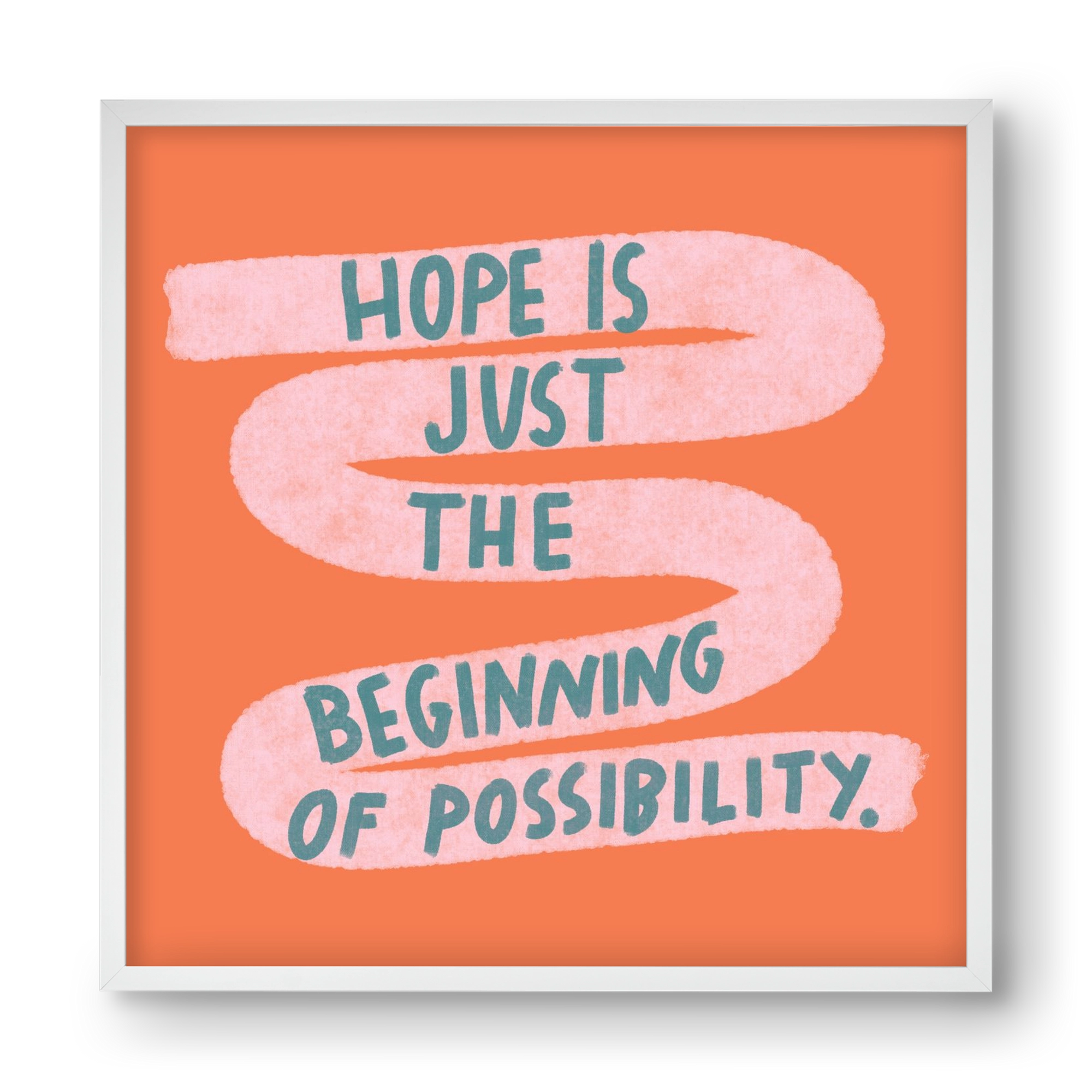 Hope, 40x40 cm (40x40 cm), Fehér keret