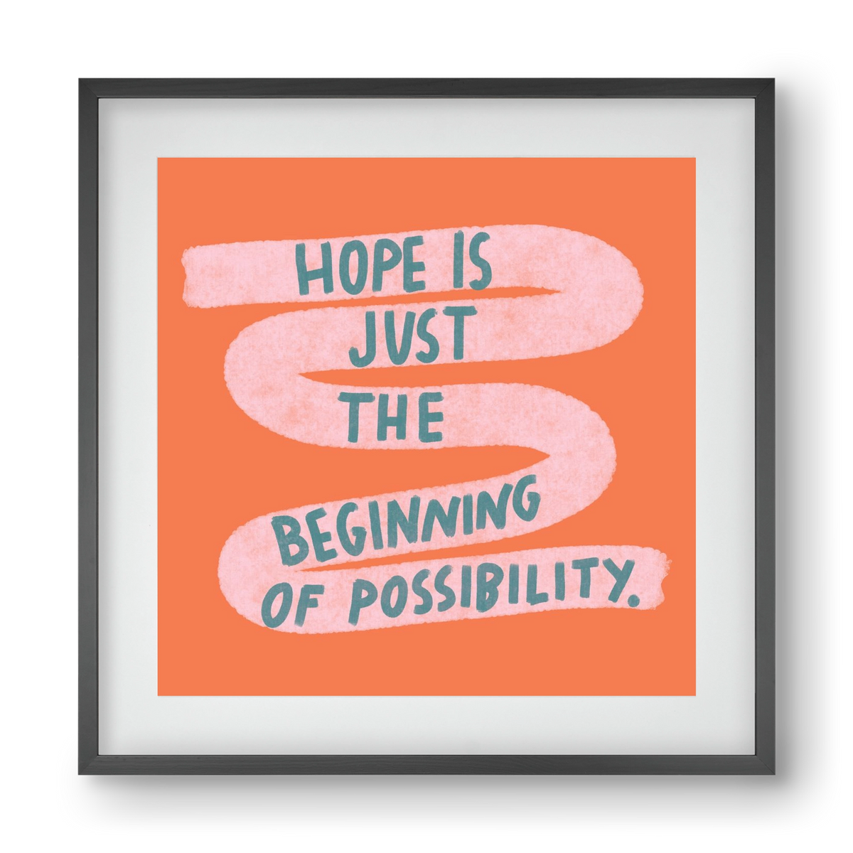 Hope, 40x40 cm (30x30 cm), Fekete keret, paszpartuval