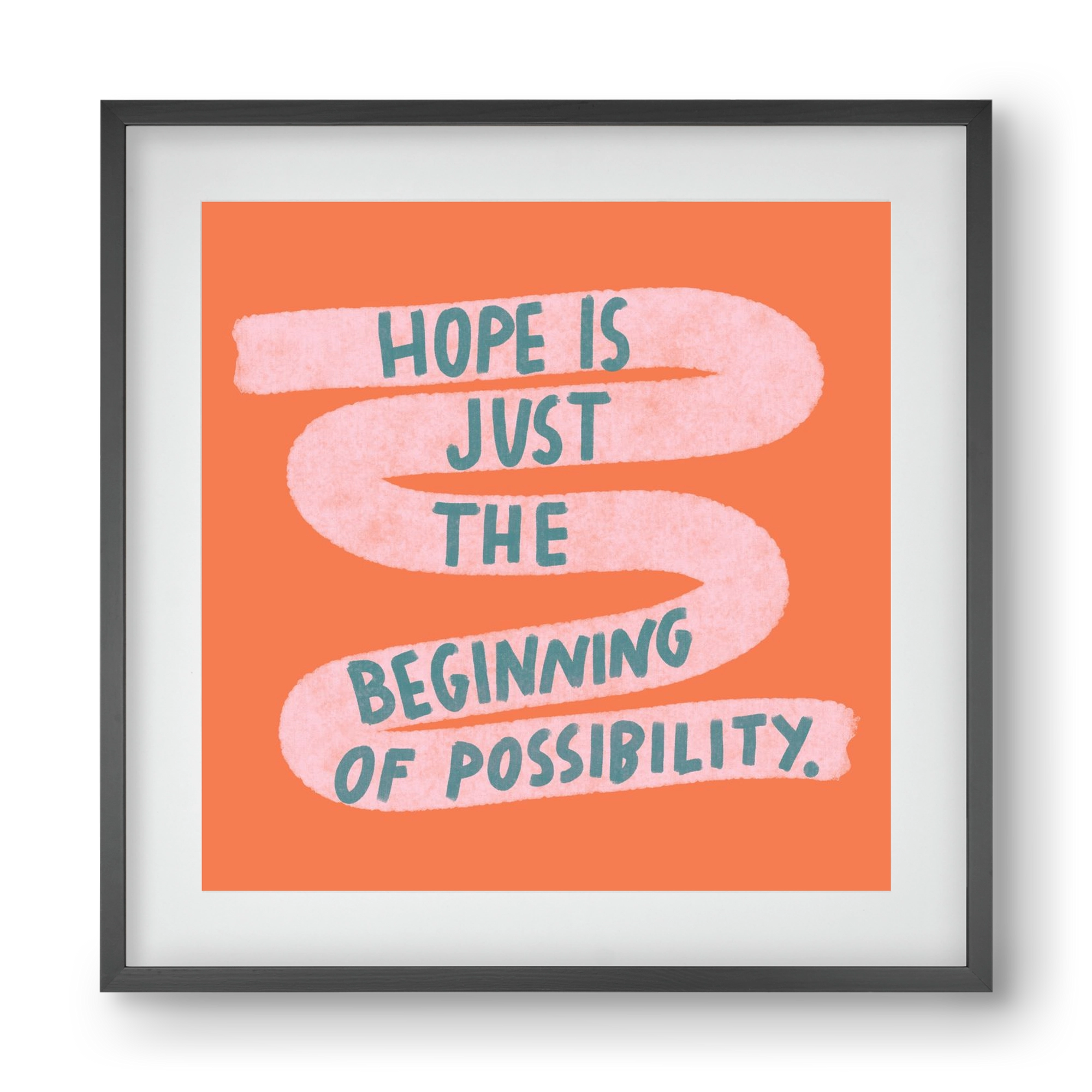 Hope, 40x40 cm (30x30 cm), Fekete keret, paszpartuval