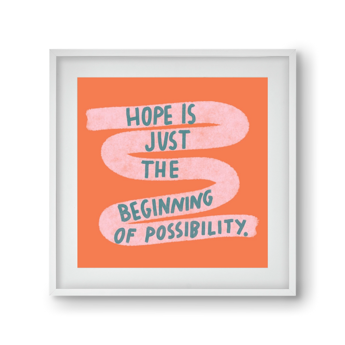 Hope, 30x30 cm (20x20 cm), Fehér keret, paszpartuval