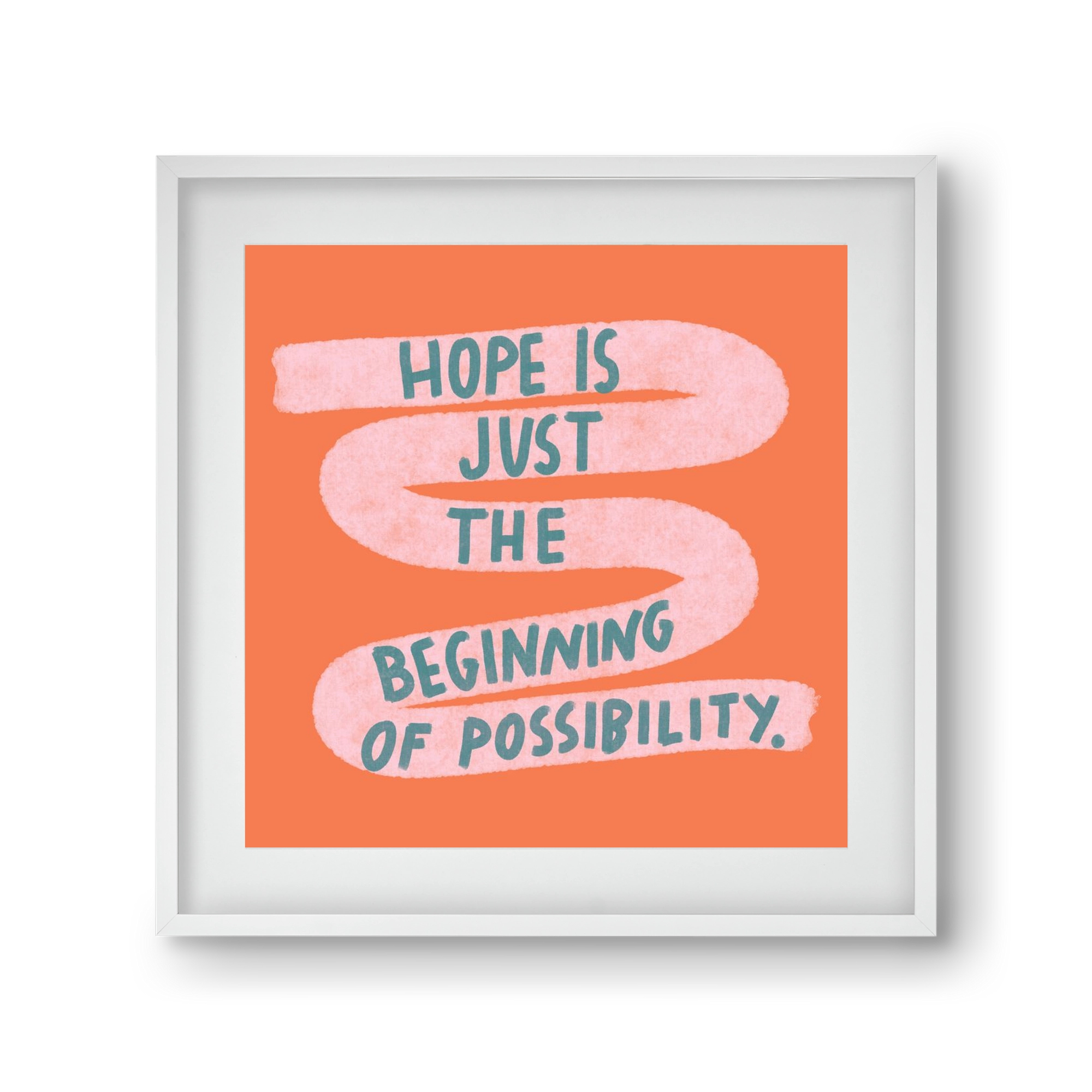 Hope, 30x30 cm (20x20 cm), Fehér keret, paszpartuval