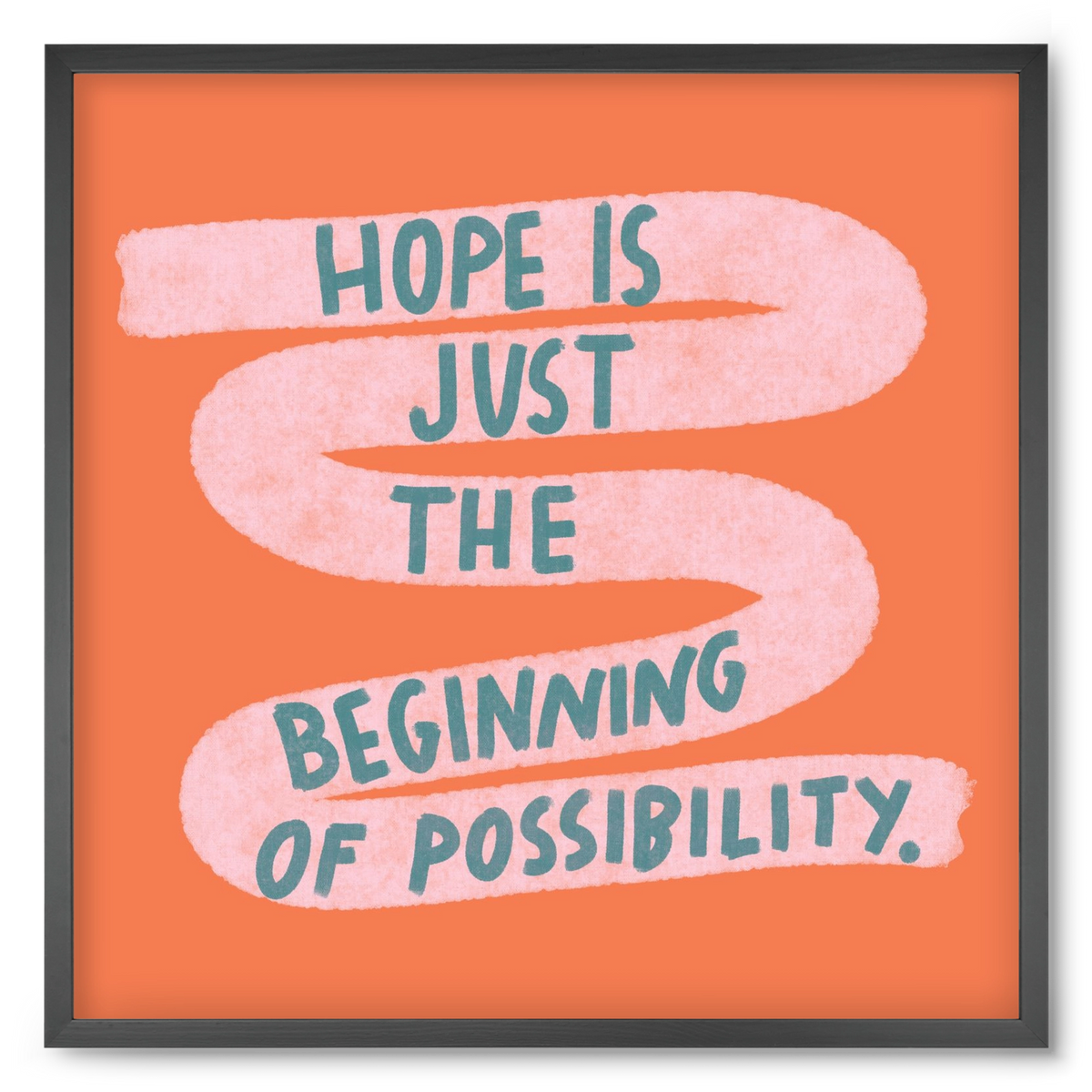 Hope, 50x50 cm (50x50 cm), Fekete keret