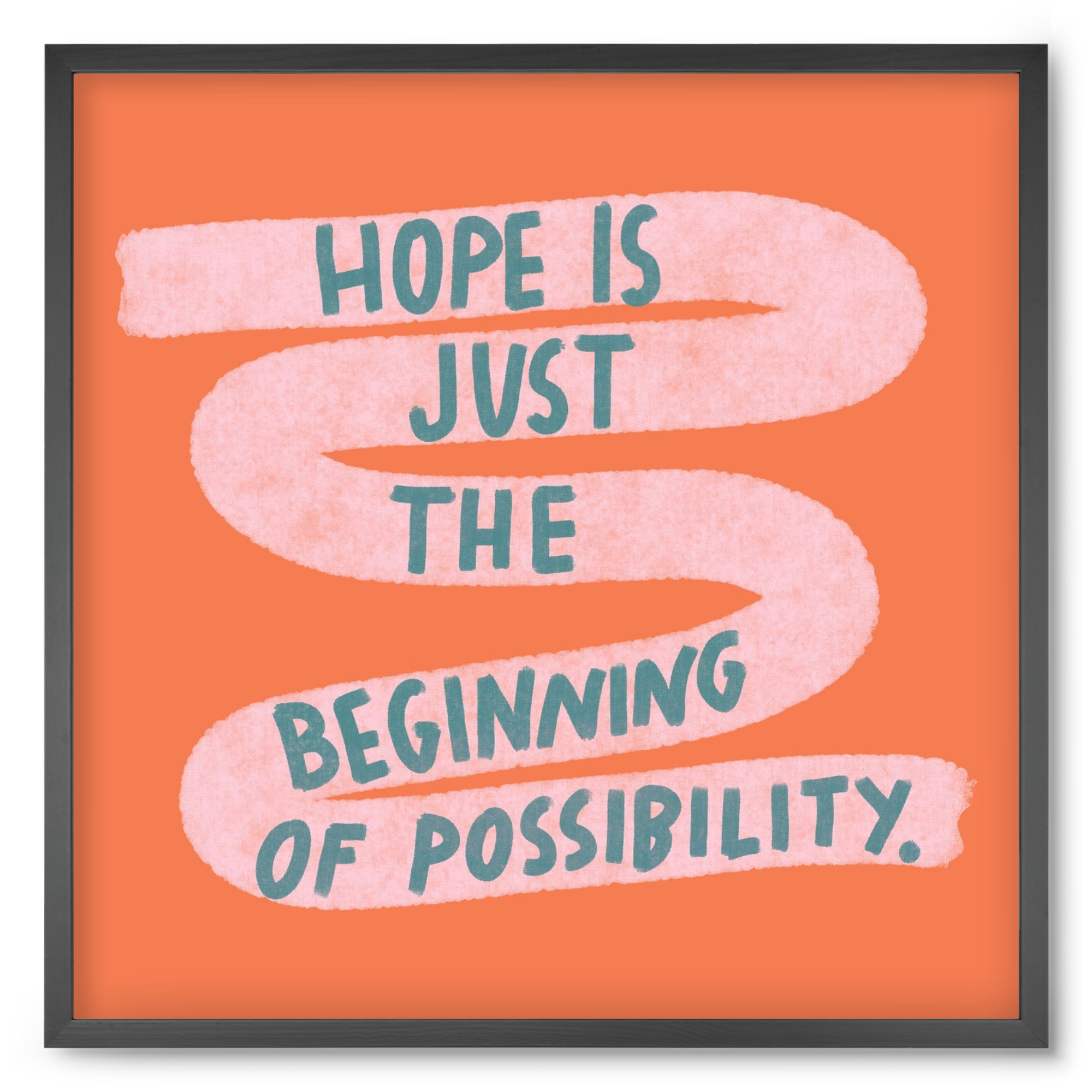 Hope, 50x50 cm (50x50 cm), Fekete keret