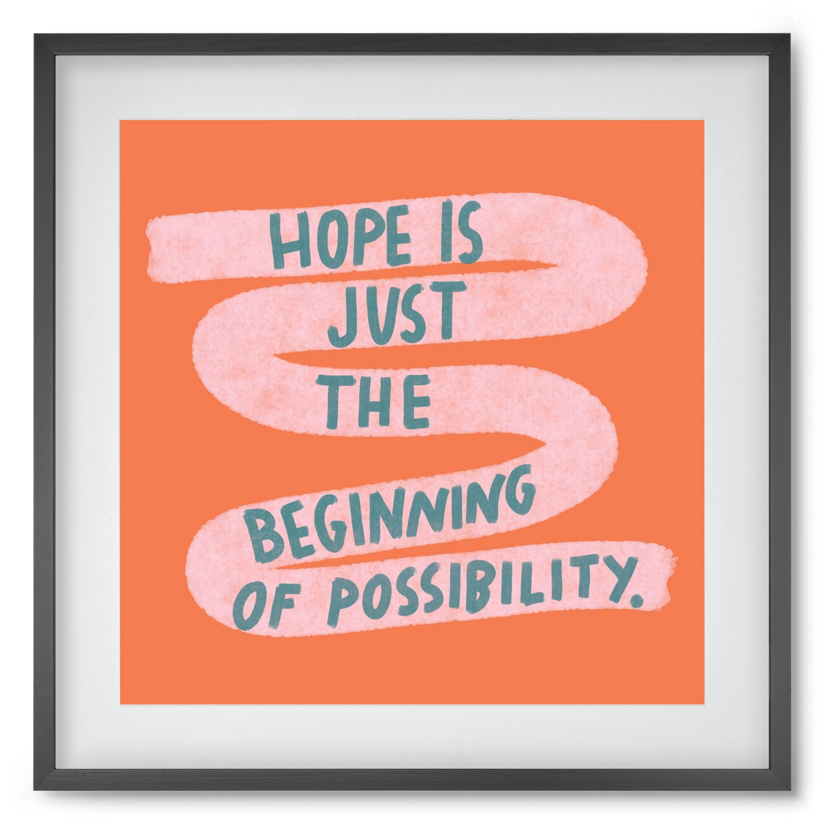 Hope, 50x50 cm (40x40 cm), Fekete keret, paszpartuval