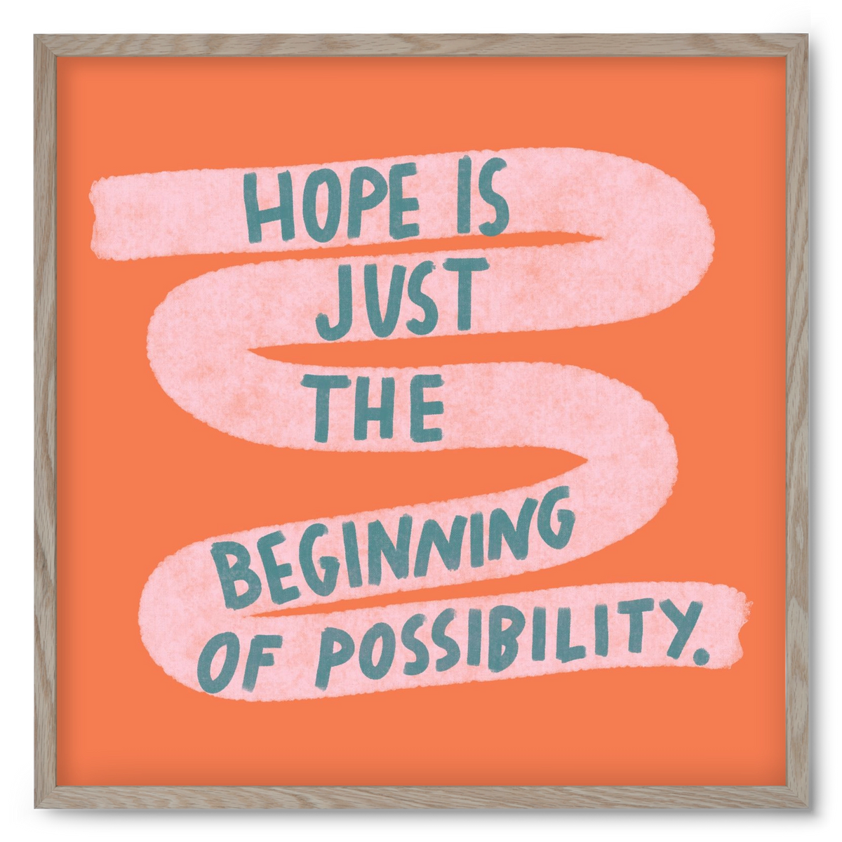 Hope, 50x50 cm (50x50 cm), Tölgy keret