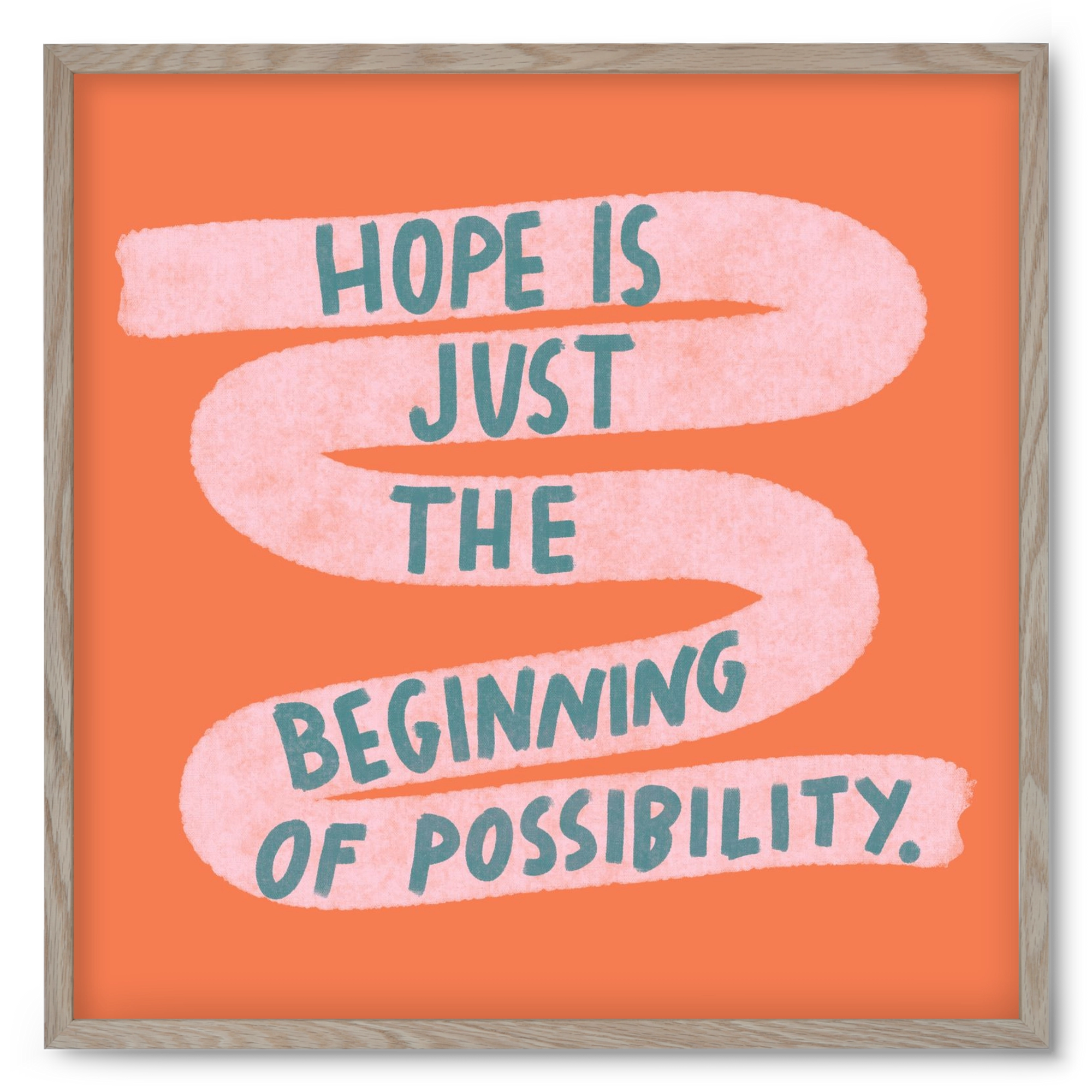 Hope, 50x50 cm (50x50 cm), Tölgy keret