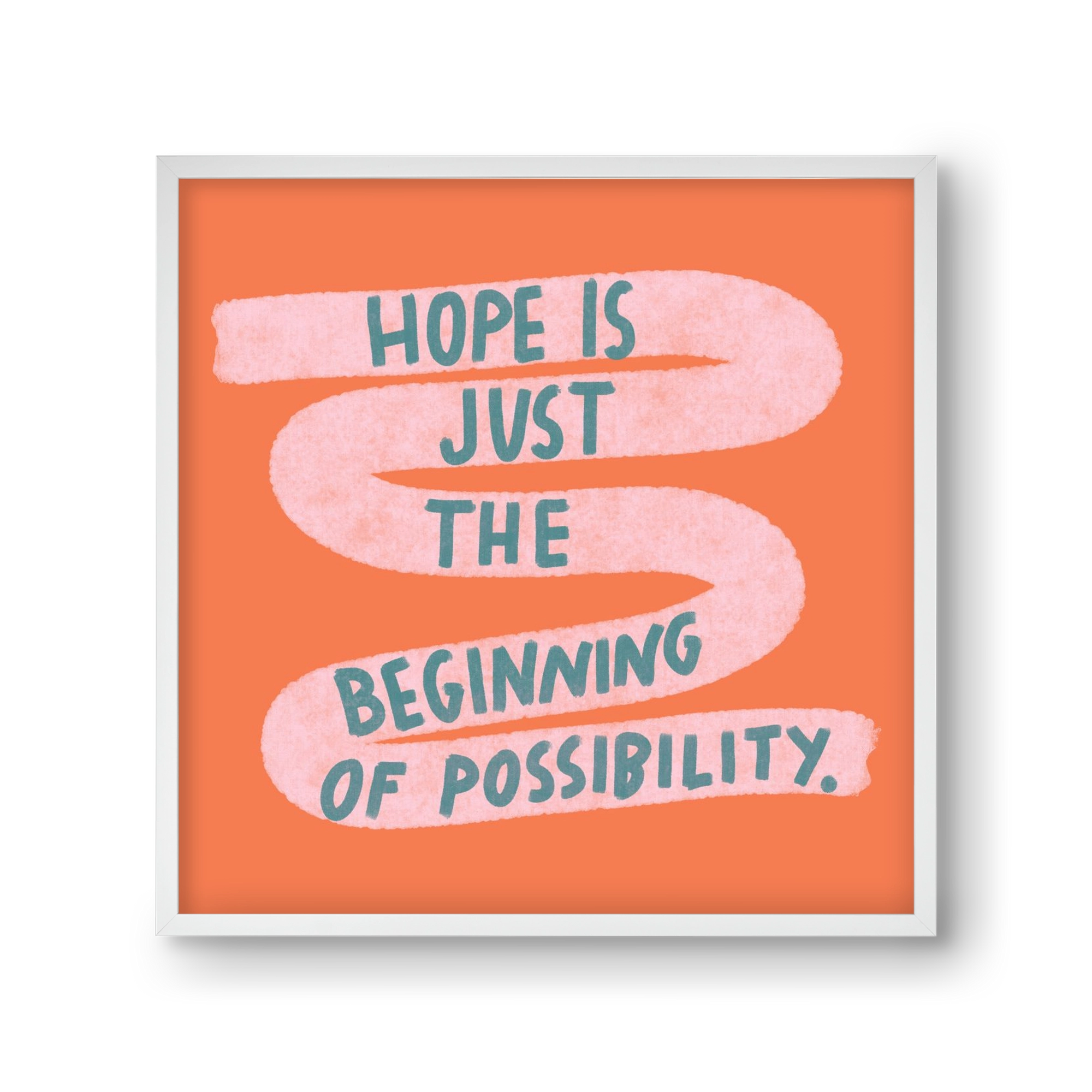 Hope, 30x30 cm (30x30 cm), Fehér keret
