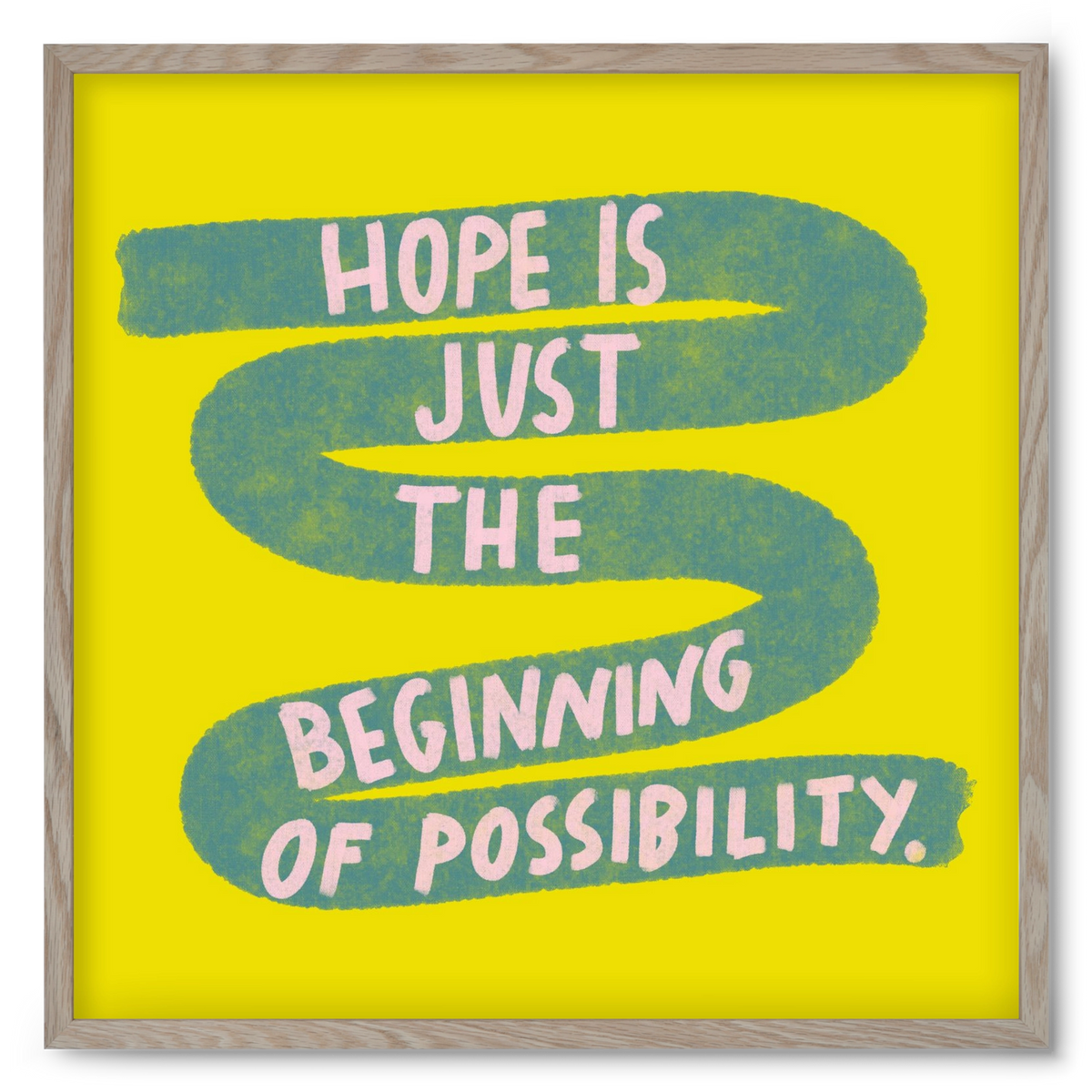 Hope , 50x50 cm (50x50 cm), Tölgy keret