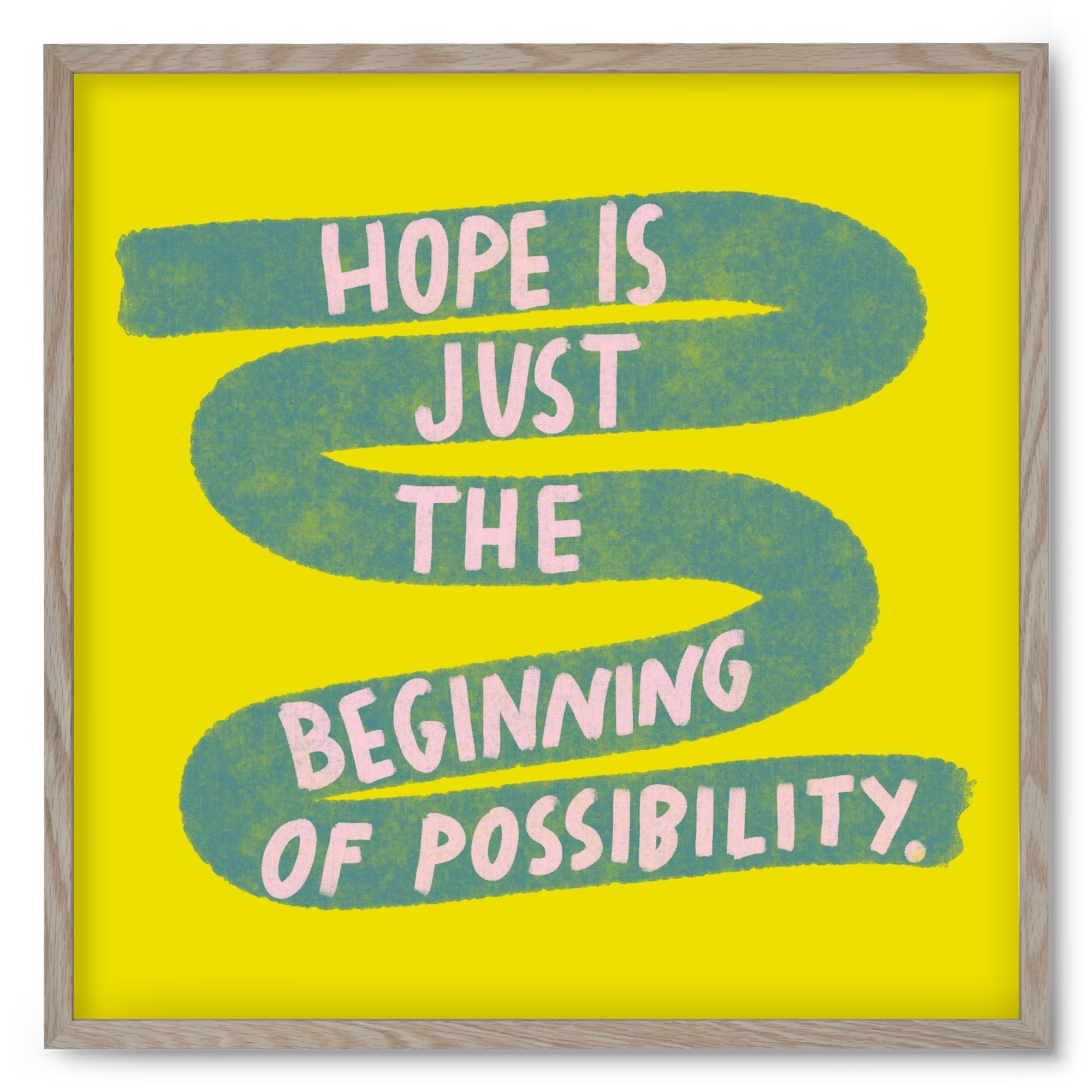 Hope , 50x50 cm (50x50 cm), Tölgy keret