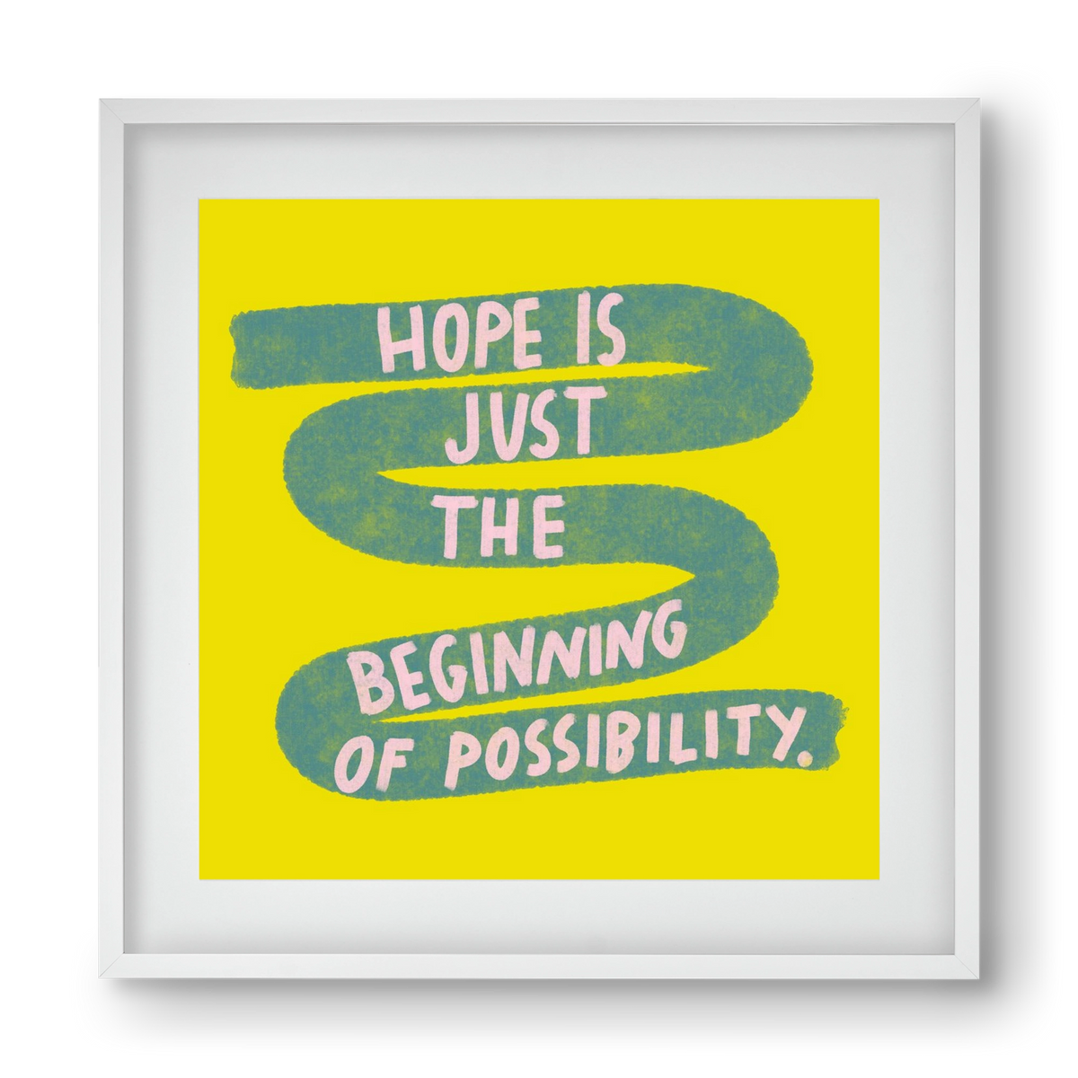 Hope , 40x40 cm (30x30 cm), Fehér keret, paszpartuval