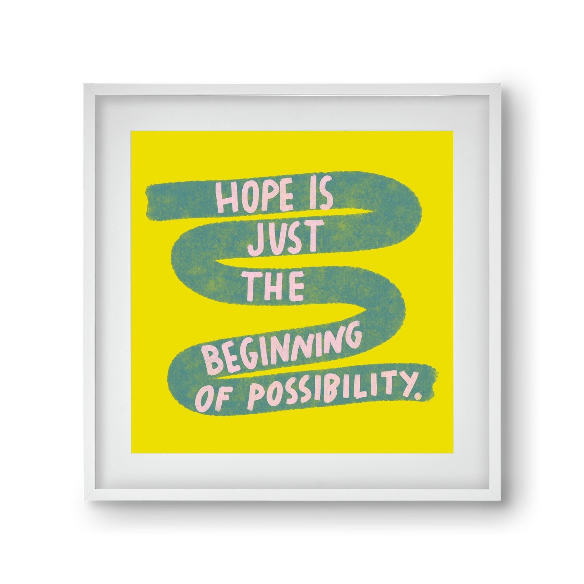 Hope , 30x30 cm (20x20 cm), Fehér keret, paszpartuval