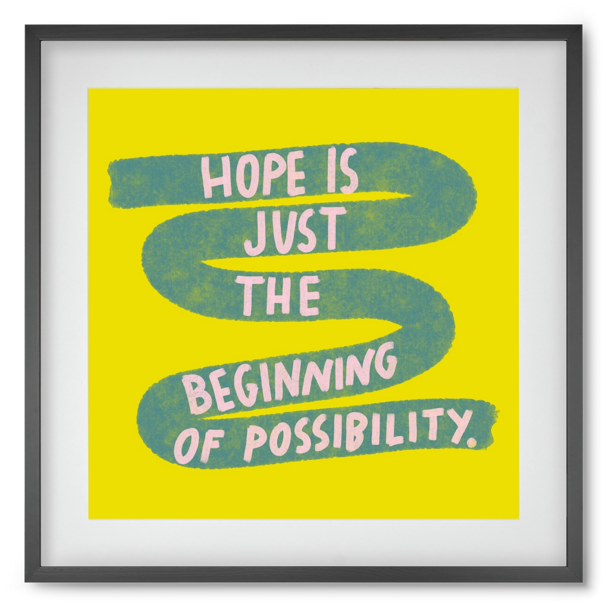 Hope , 50x50 cm (40x40 cm), Fekete keret, paszpartuval