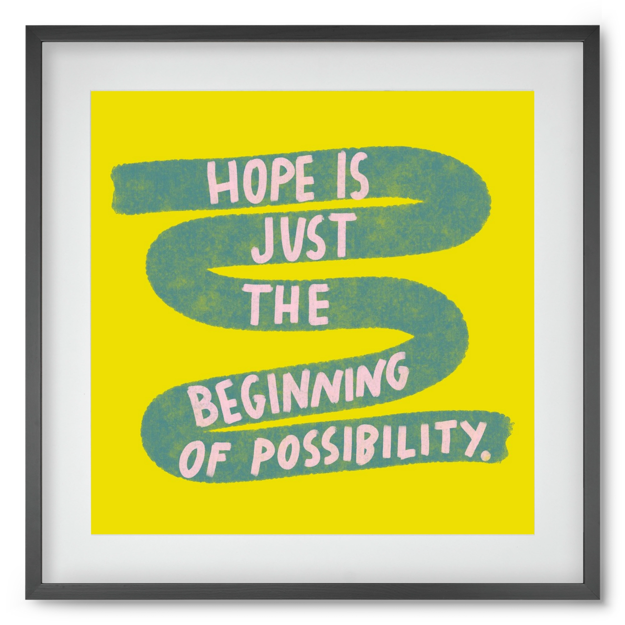 Hope , 50x50 cm (40x40 cm), Fekete keret, paszpartuval