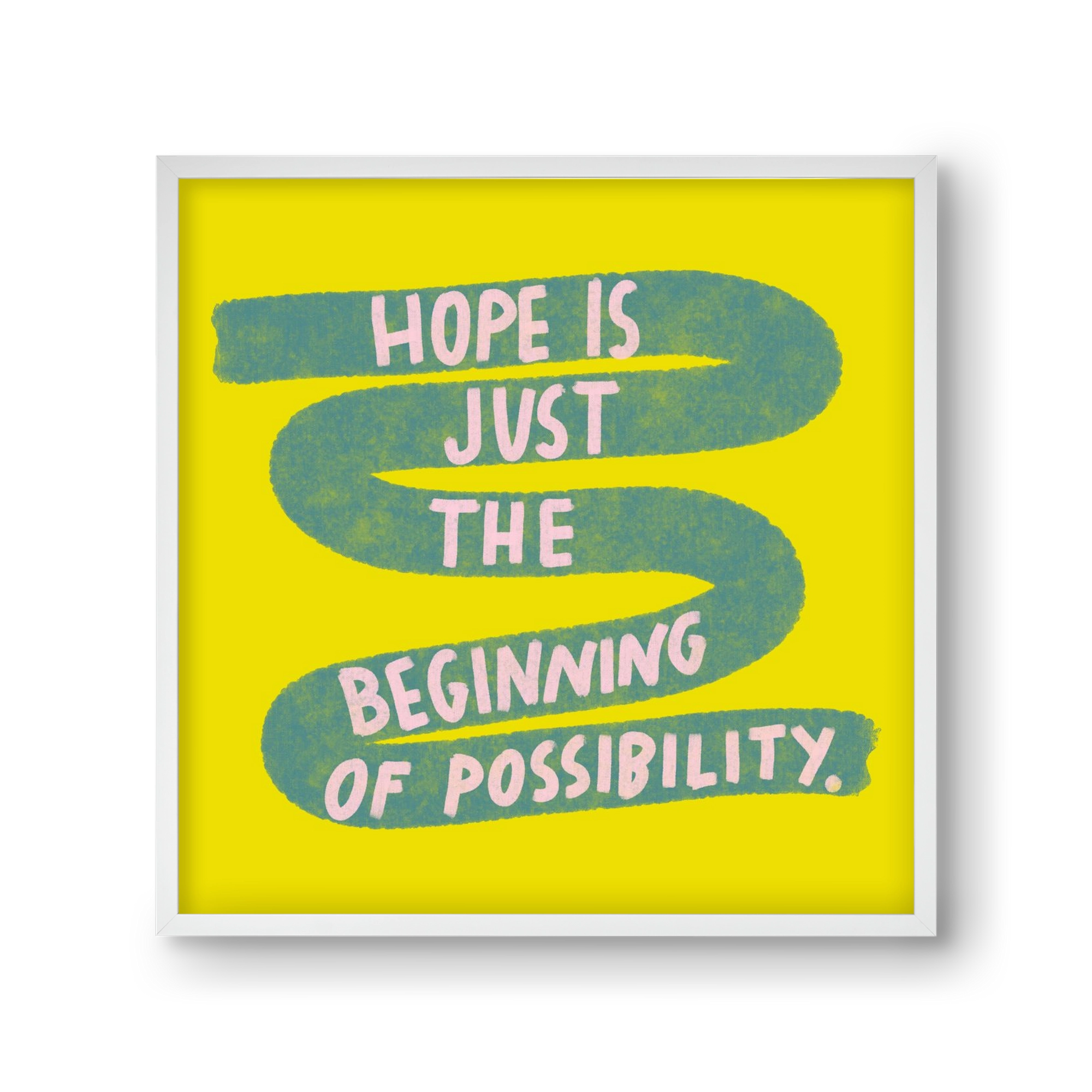 Hope , 30x30 cm (30x30 cm), Fehér keret