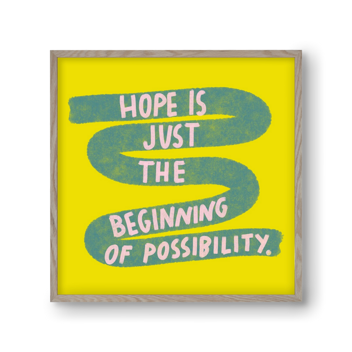 Hope , 30x30 cm (30x30 cm), Tölgy keret