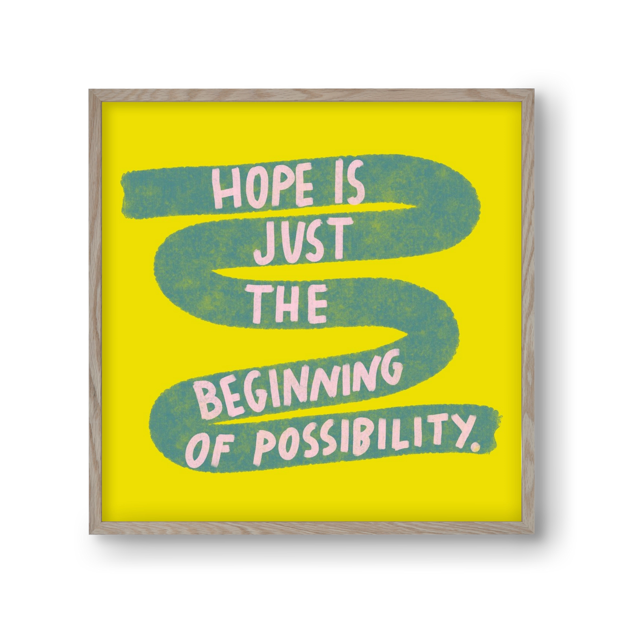 Hope , 30x30 cm (30x30 cm), Tölgy keret