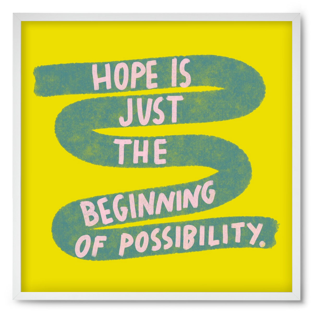 Hope , 50x50 cm (50x50 cm), Fehér keret