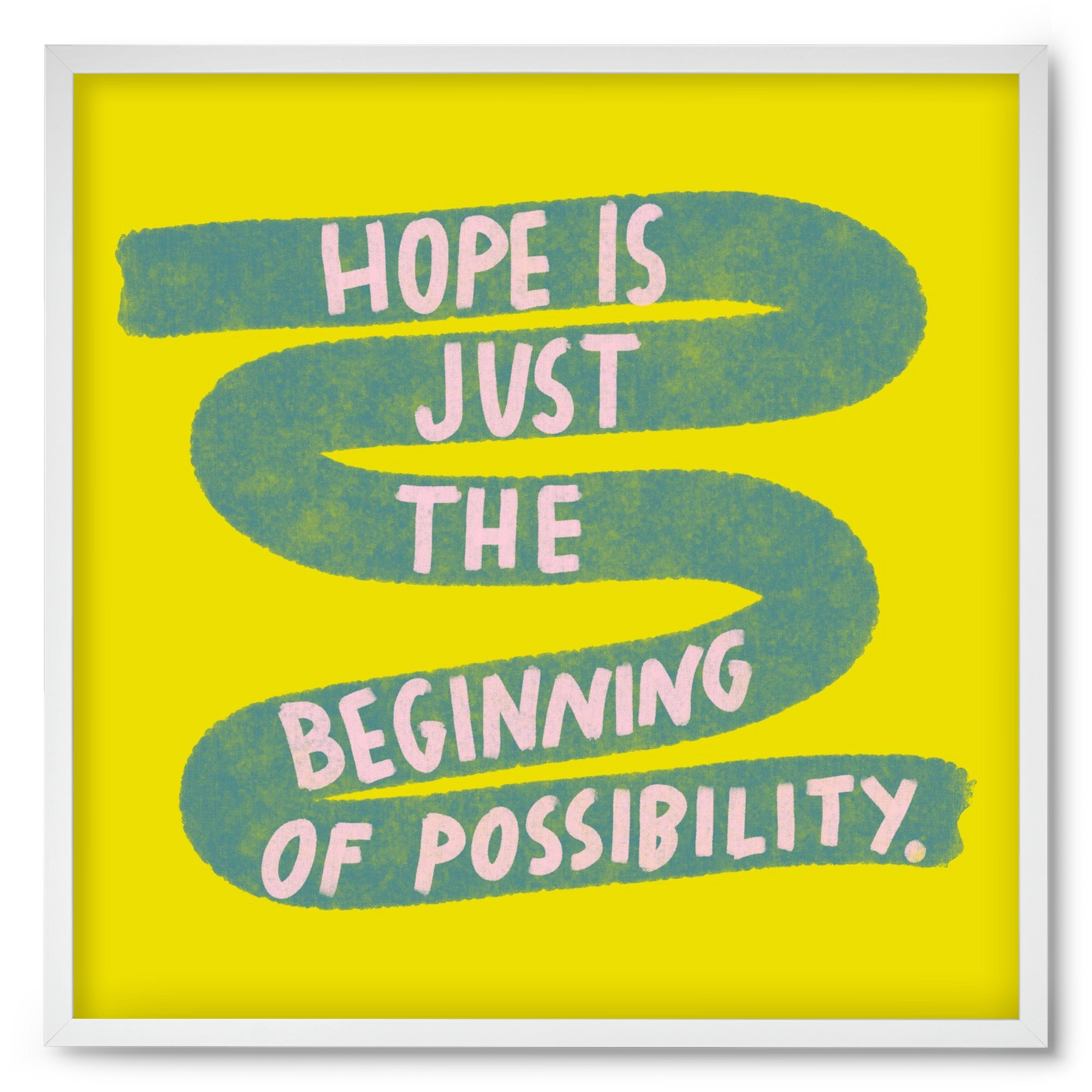 Hope , 50x50 cm (50x50 cm), Fehér keret