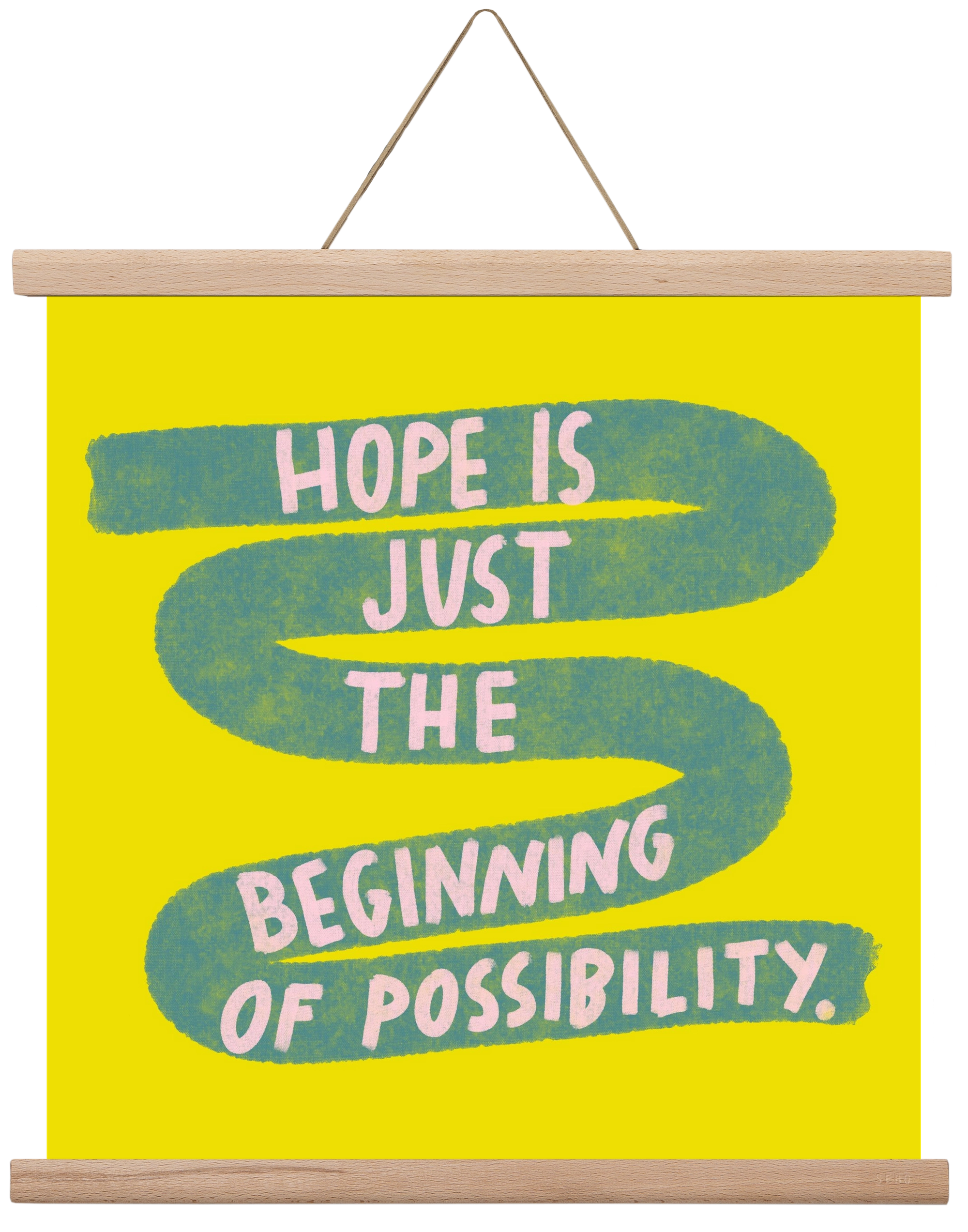 Hope , 40x40 cm (40x40 cm), Tölgy akasztó