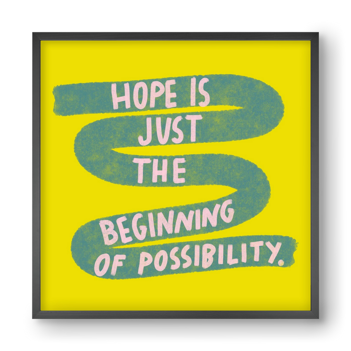 Hope , 40x40 cm (40x40 cm), Fekete keret