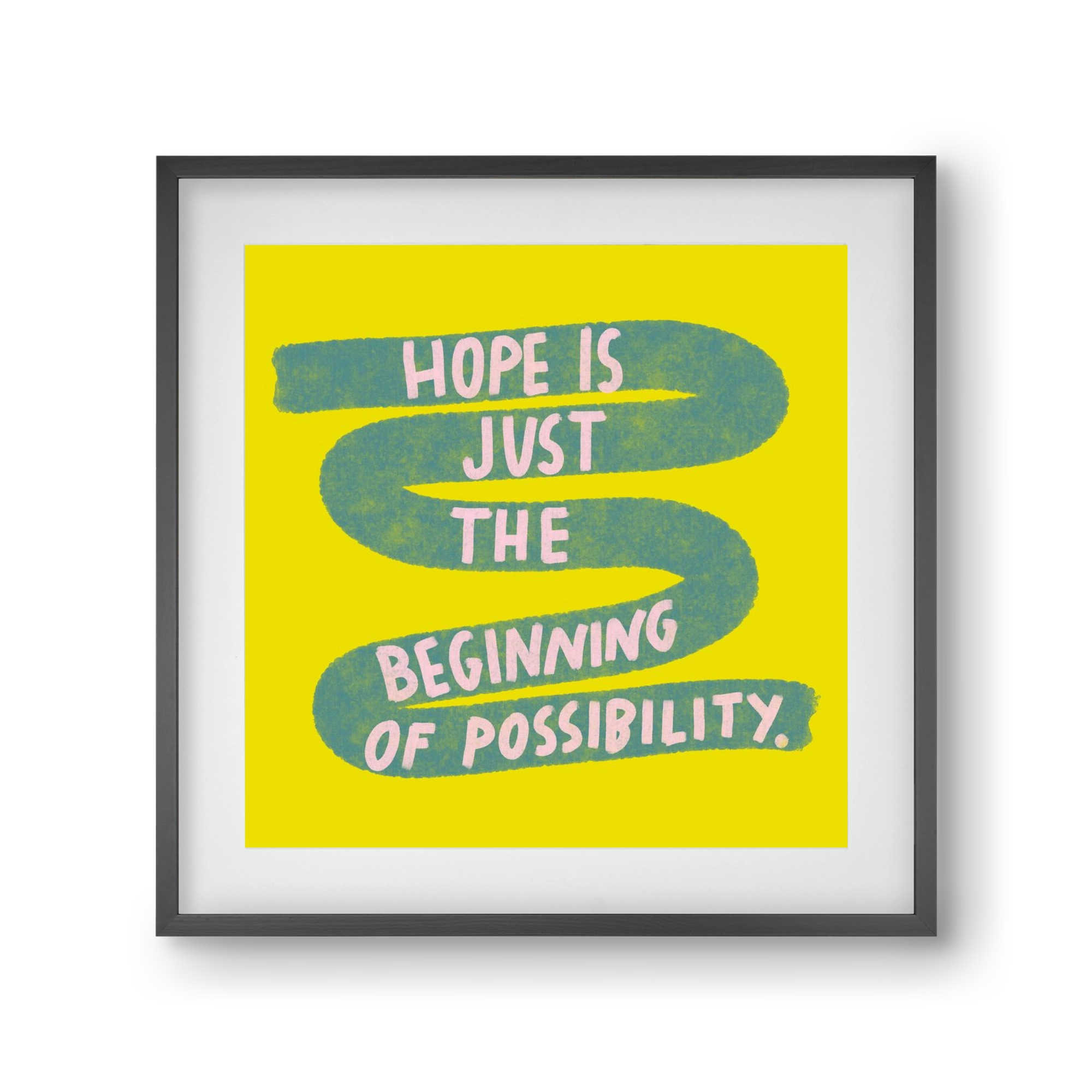 Hope , 30x30 cm (20x20 cm), Fekete keret, paszpartuval