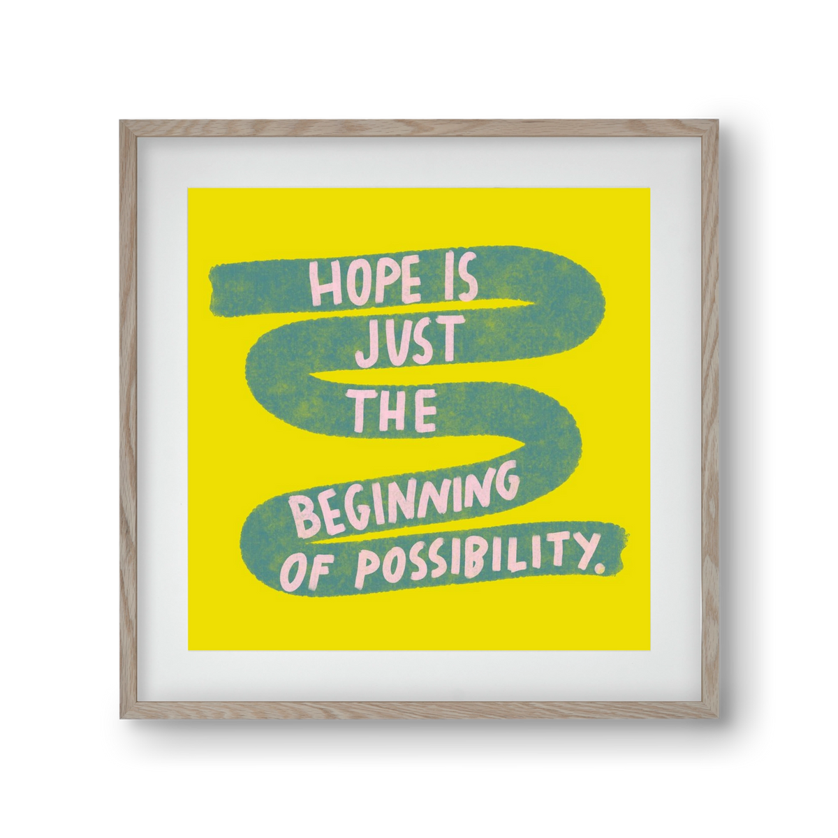 Hope , 30x30 cm (20x20 cm), Tölgy keret, paszpartuval