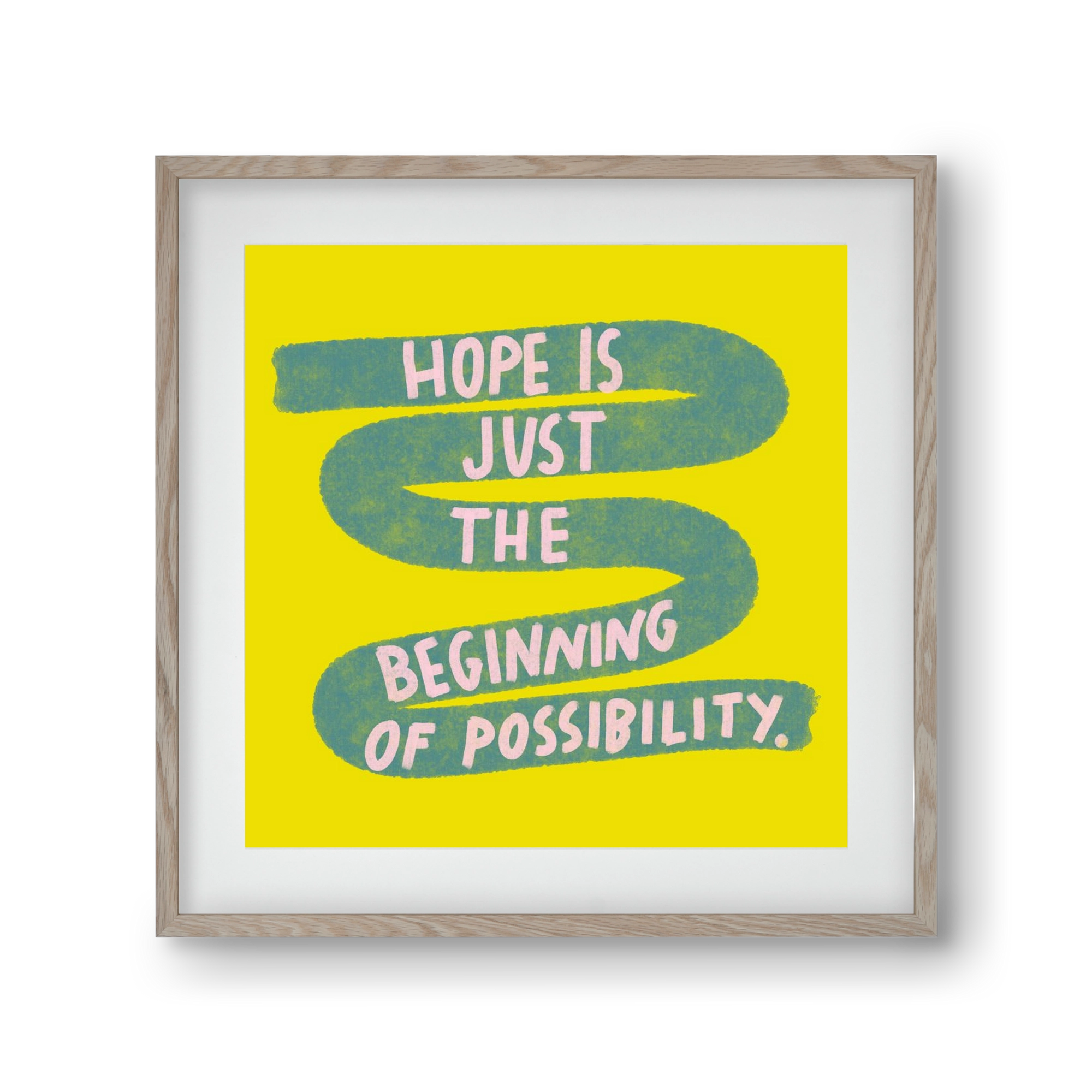 Hope , 30x30 cm (20x20 cm), Tölgy keret, paszpartuval