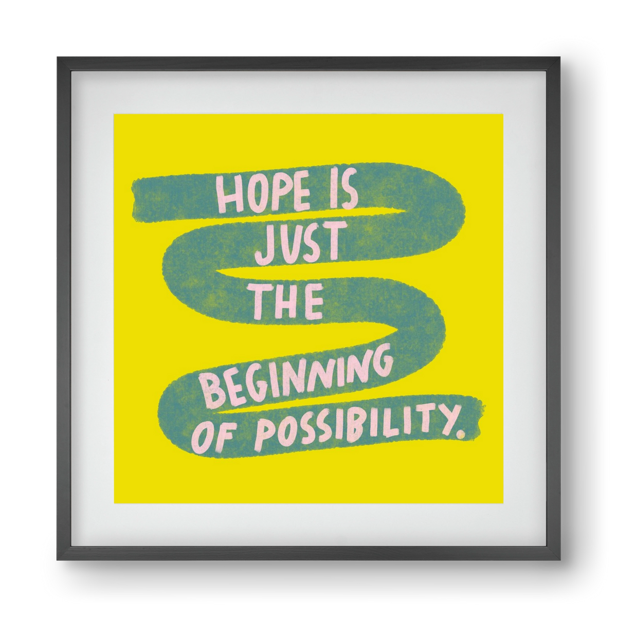 Hope , 40x40 cm (30x30 cm), Fekete keret, paszpartuval