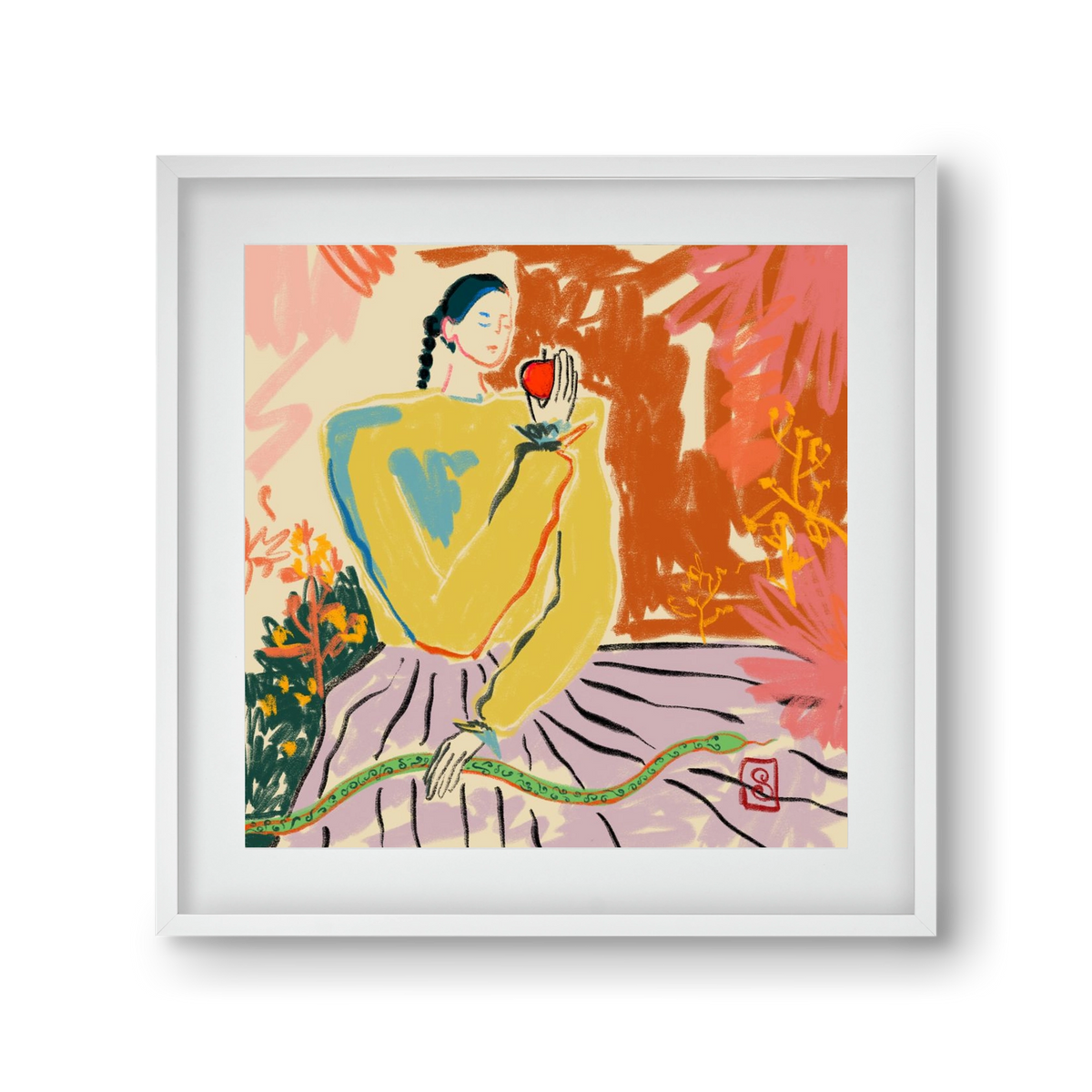 EVE, 30x30 cm (20x20 cm), Fehér keret, paszpartuval