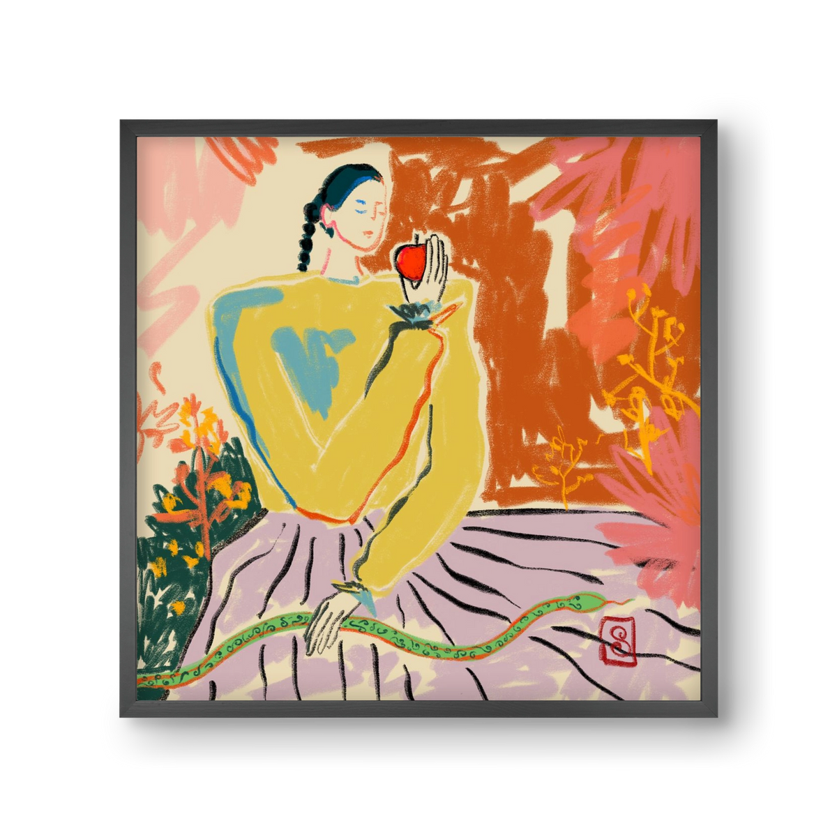 EVE, 30x30 cm (30x30 cm), Fekete keret