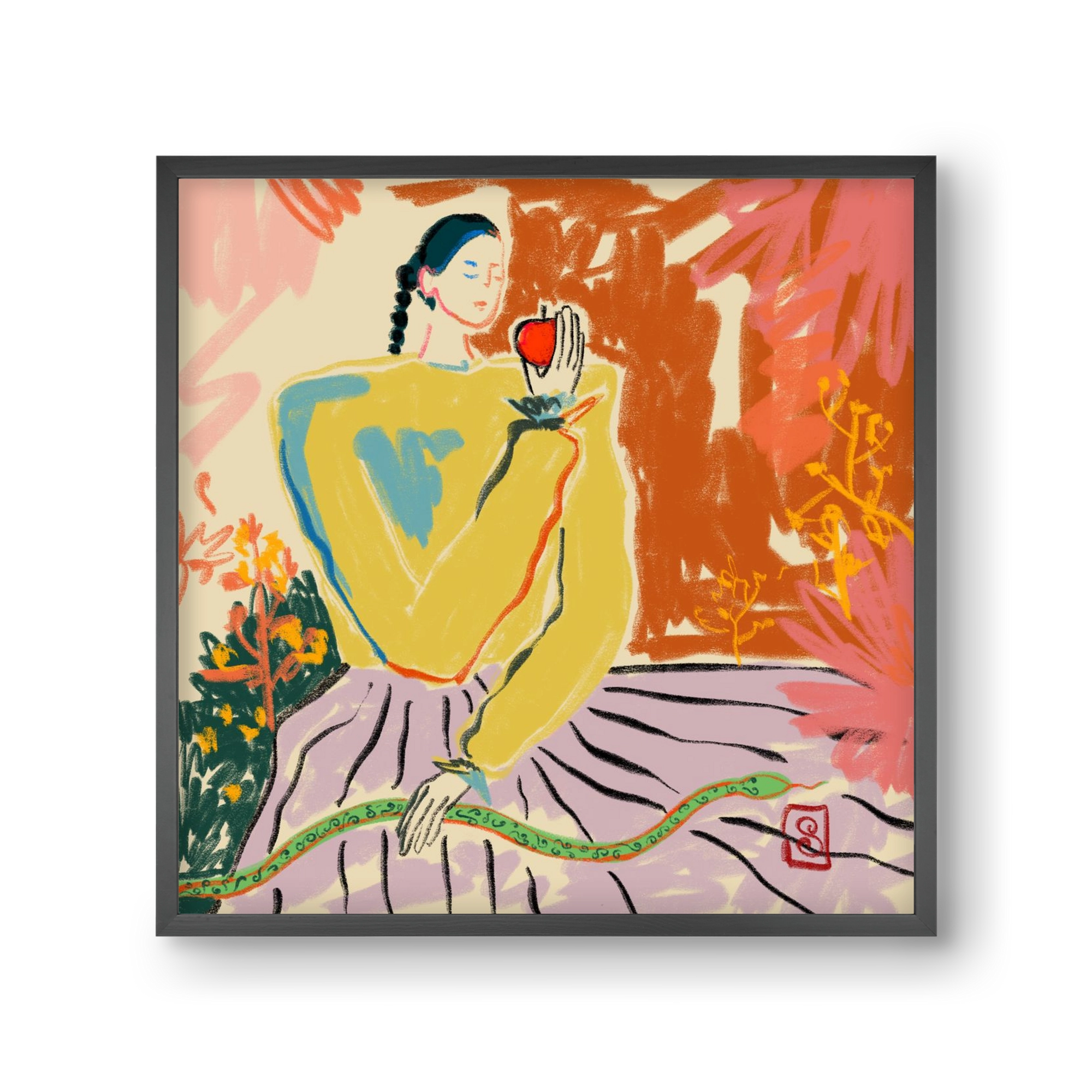 EVE, 30x30 cm (30x30 cm), Fekete keret