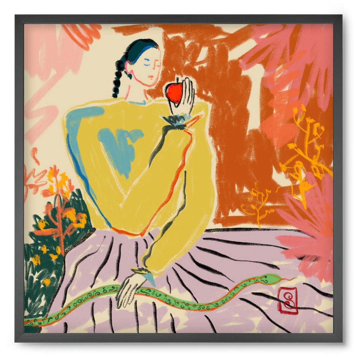 EVE, 50x50 cm (50x50 cm), Fekete keret