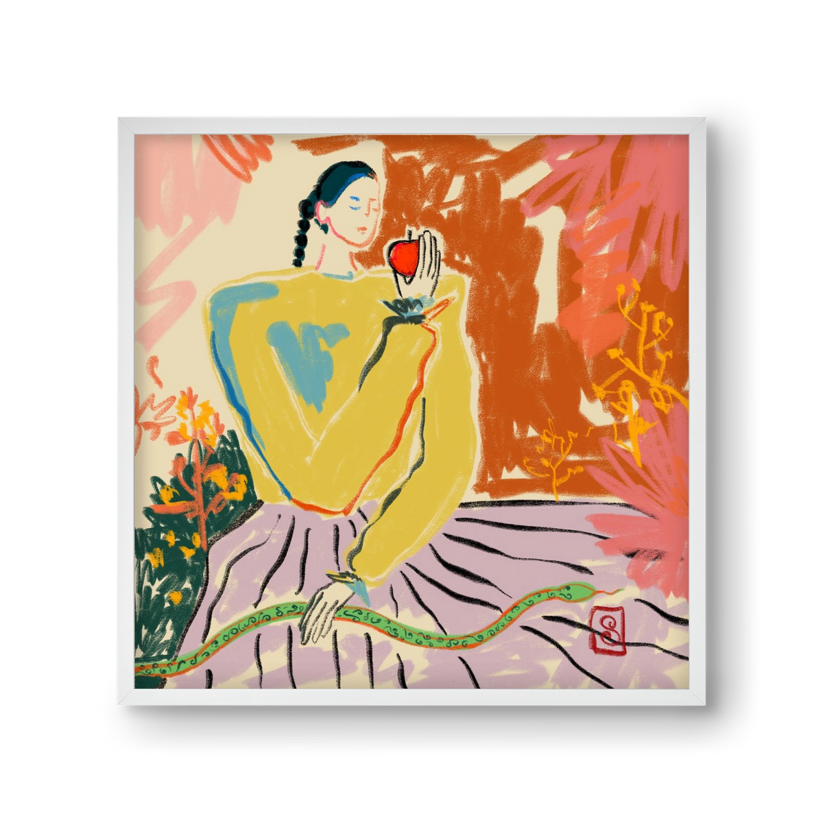 EVE, 30x30 cm (30x30 cm), Fehér keret