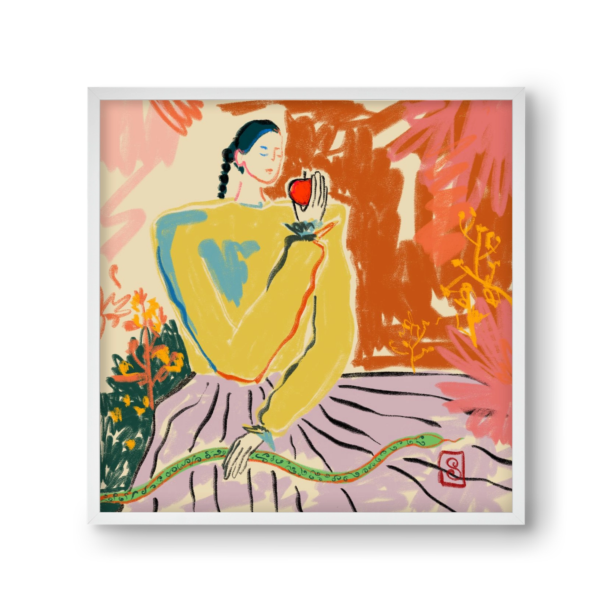 EVE, 30x30 cm (30x30 cm), Fehér keret