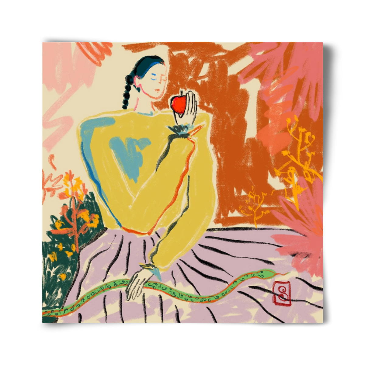 EVE, 40x40 cm, Keret nélkül