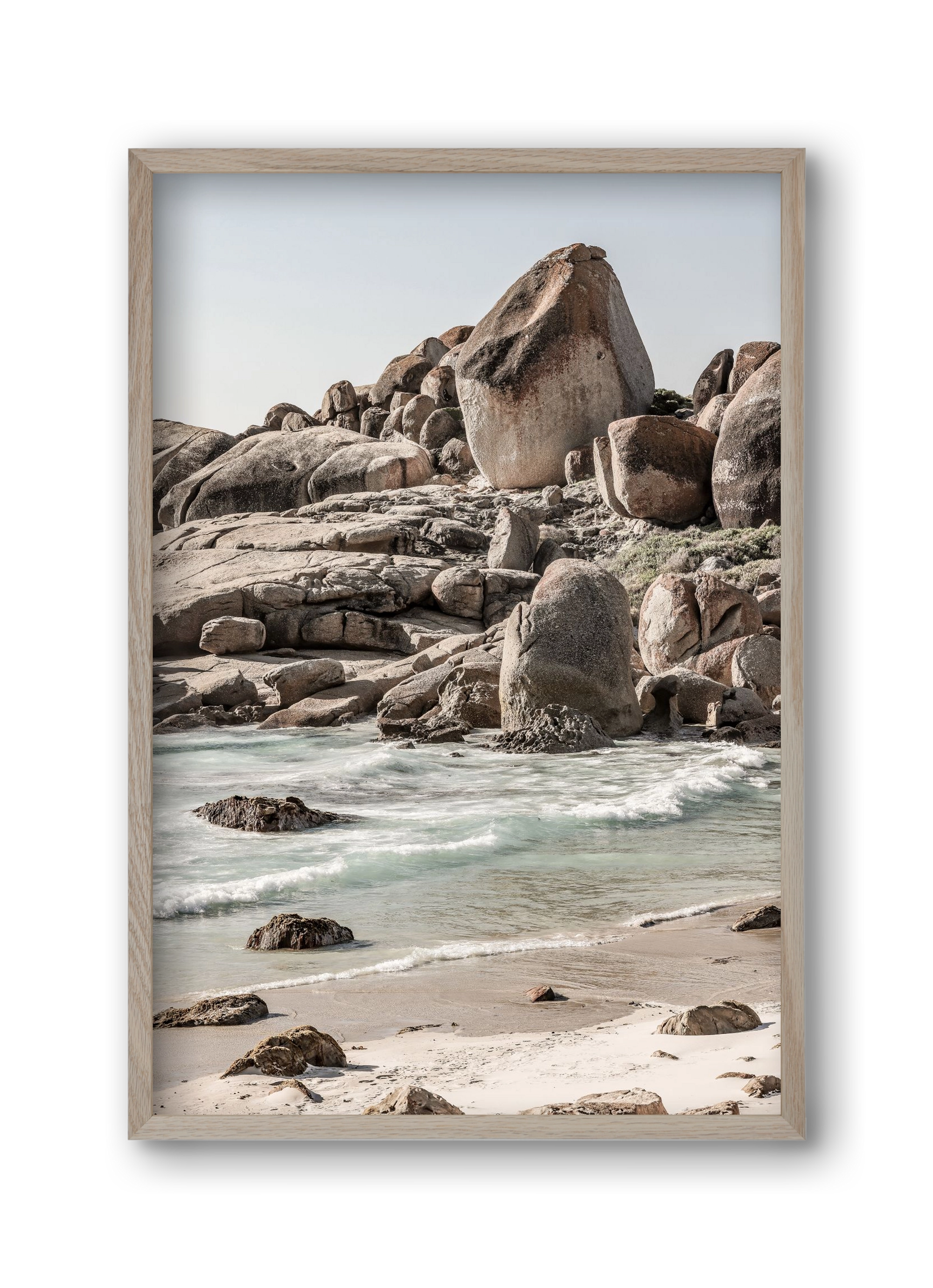 Champagne beach, 30x45 cm (30x45 cm), Tölgy keret