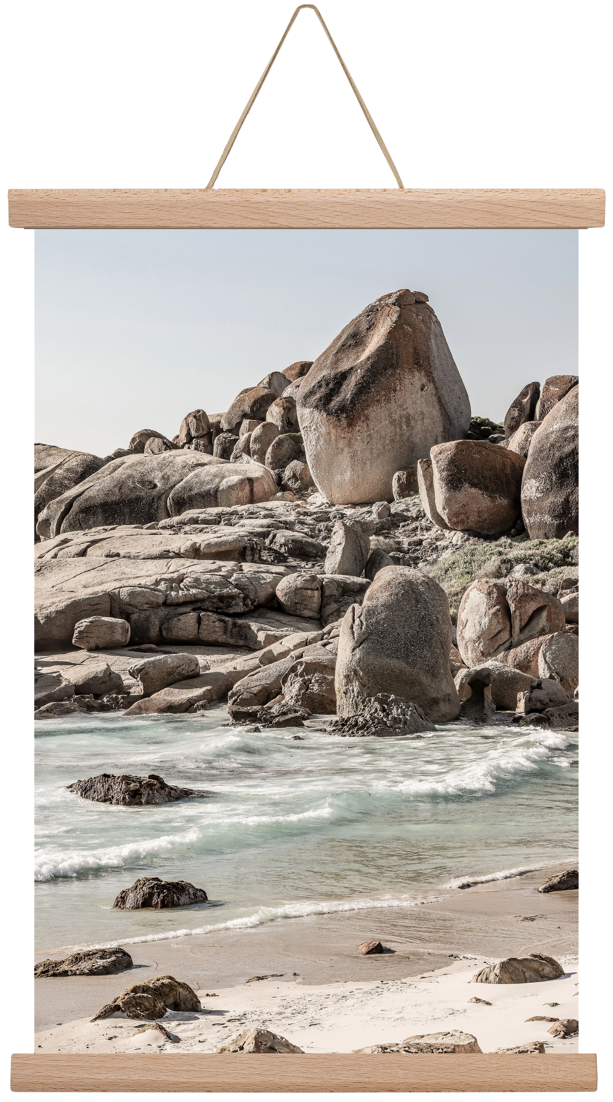 Champagne beach, 30x45 cm (30x45 cm), Tölgy akasztó