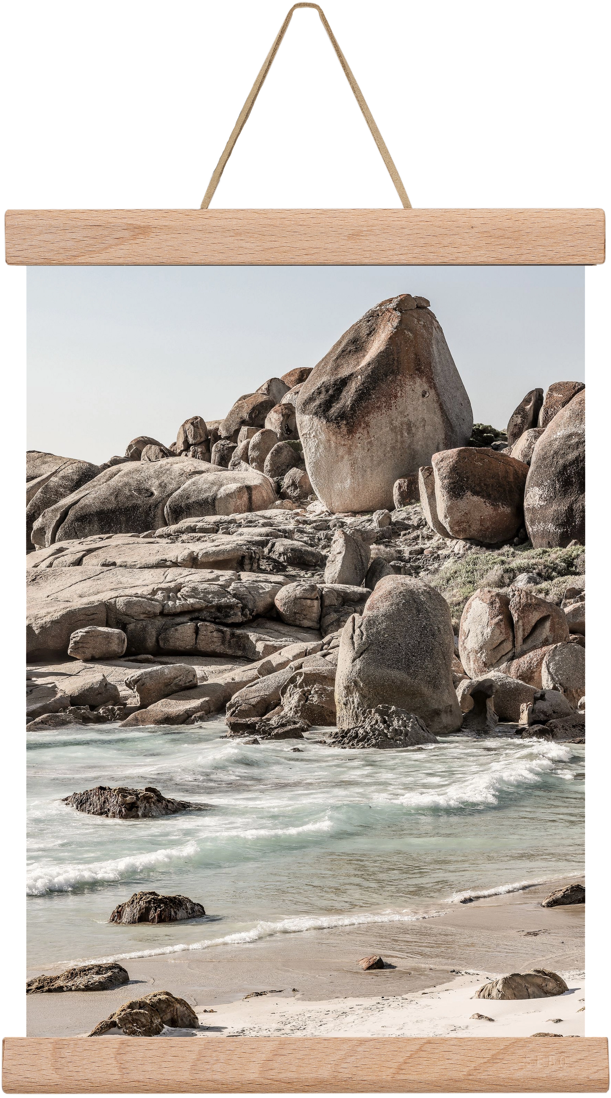 Champagne beach, 20x30 cm (20x30 cm), Tölgy akasztó