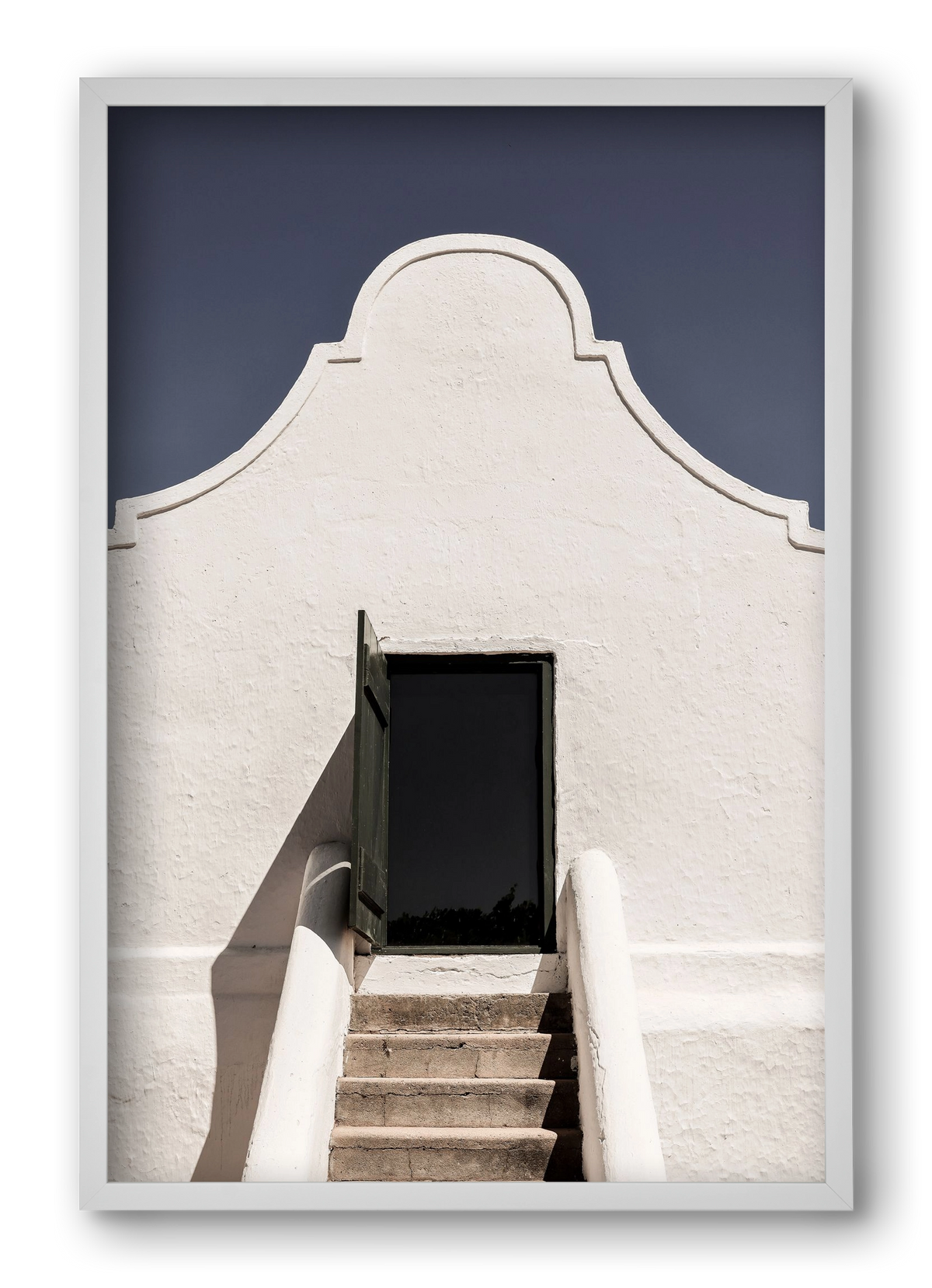 Cape dutch, 40x60 cm (40x60 cm), Fehér keret