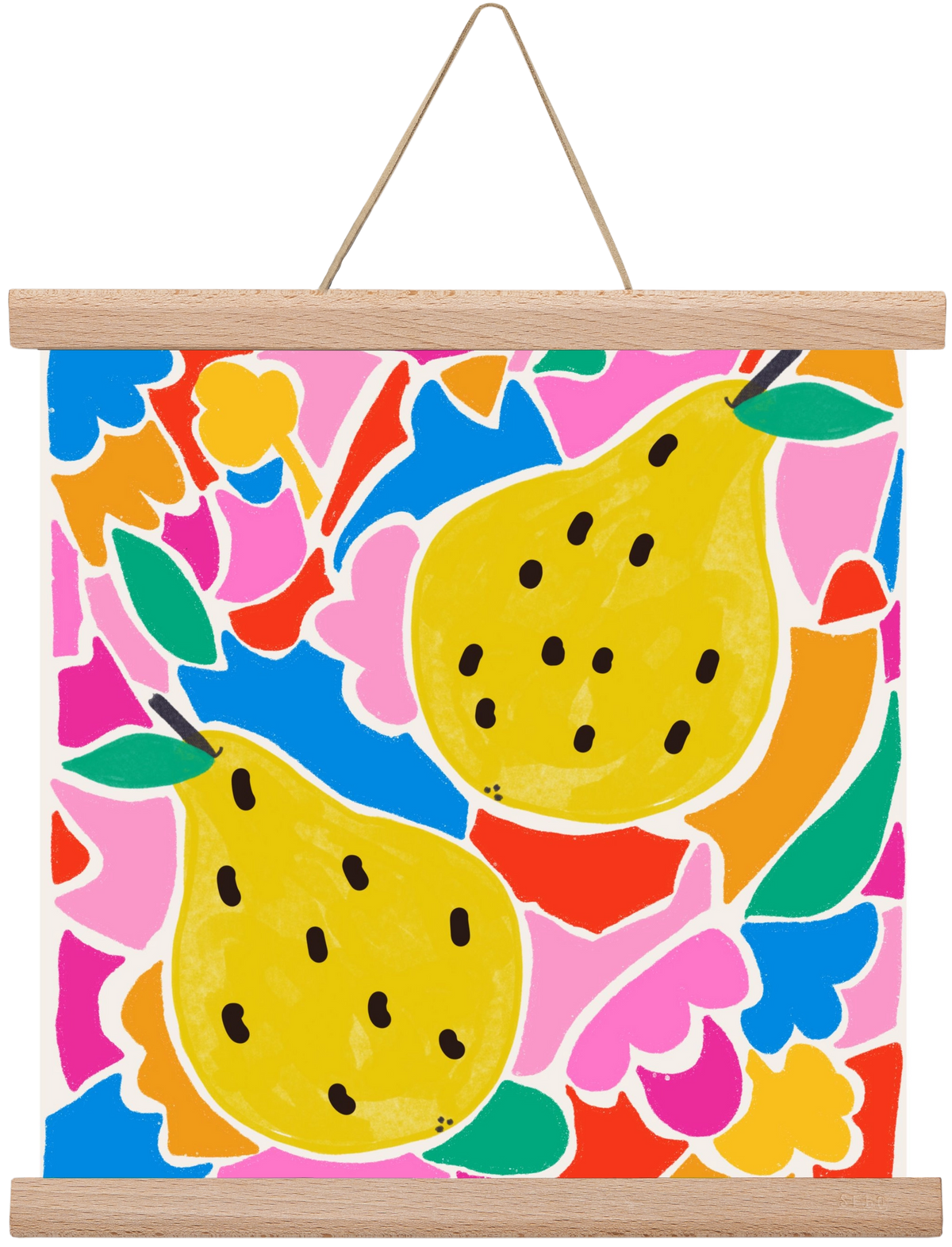 Lovely pear , 30x30 cm (30x30 cm), Tölgy akasztó