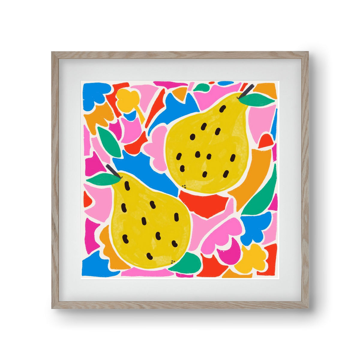 Lovely pear , 30x30 cm (20x20 cm), Tölgy keret, paszpartuval