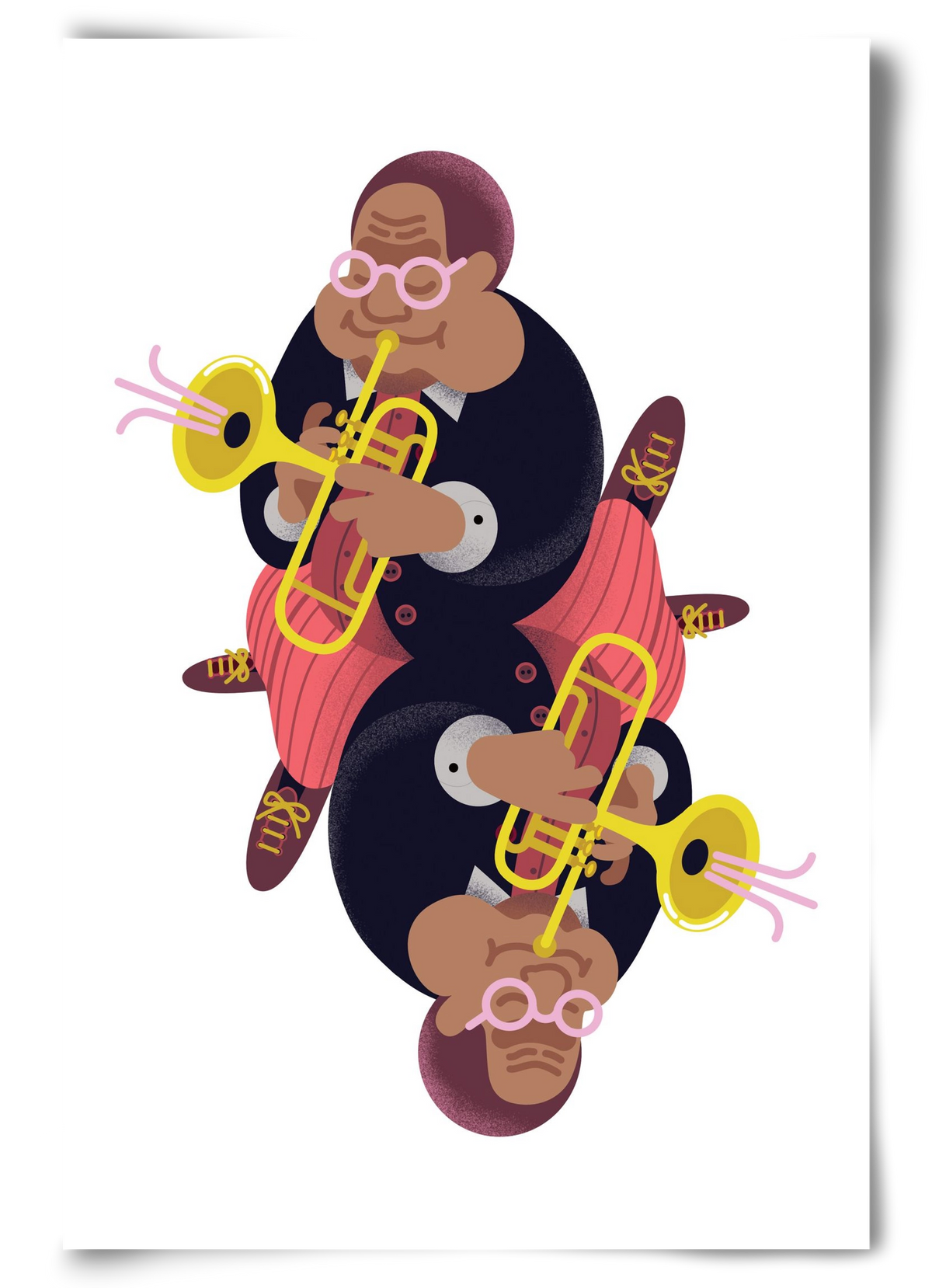 Jazz musician series - Dizzy, 60x90 cm, Keret nélkül