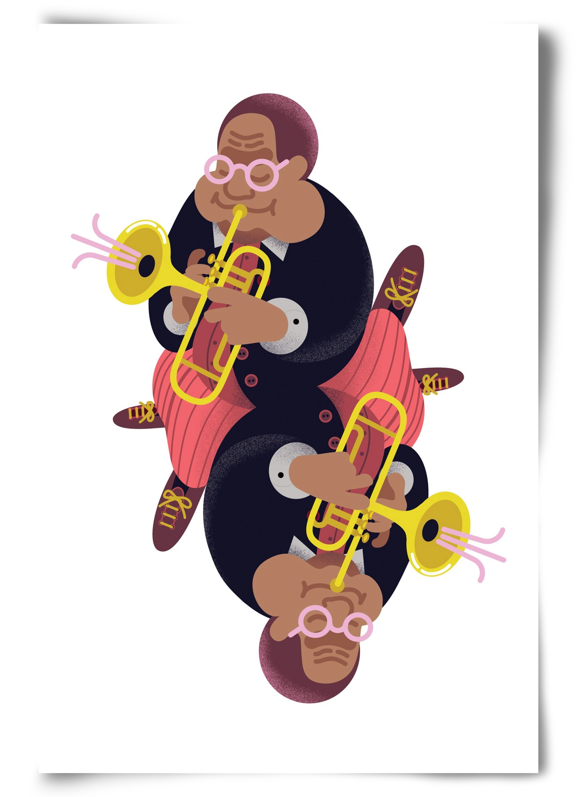 Jazz musician series - Dizzy, 60x90 cm, Keret nélkül