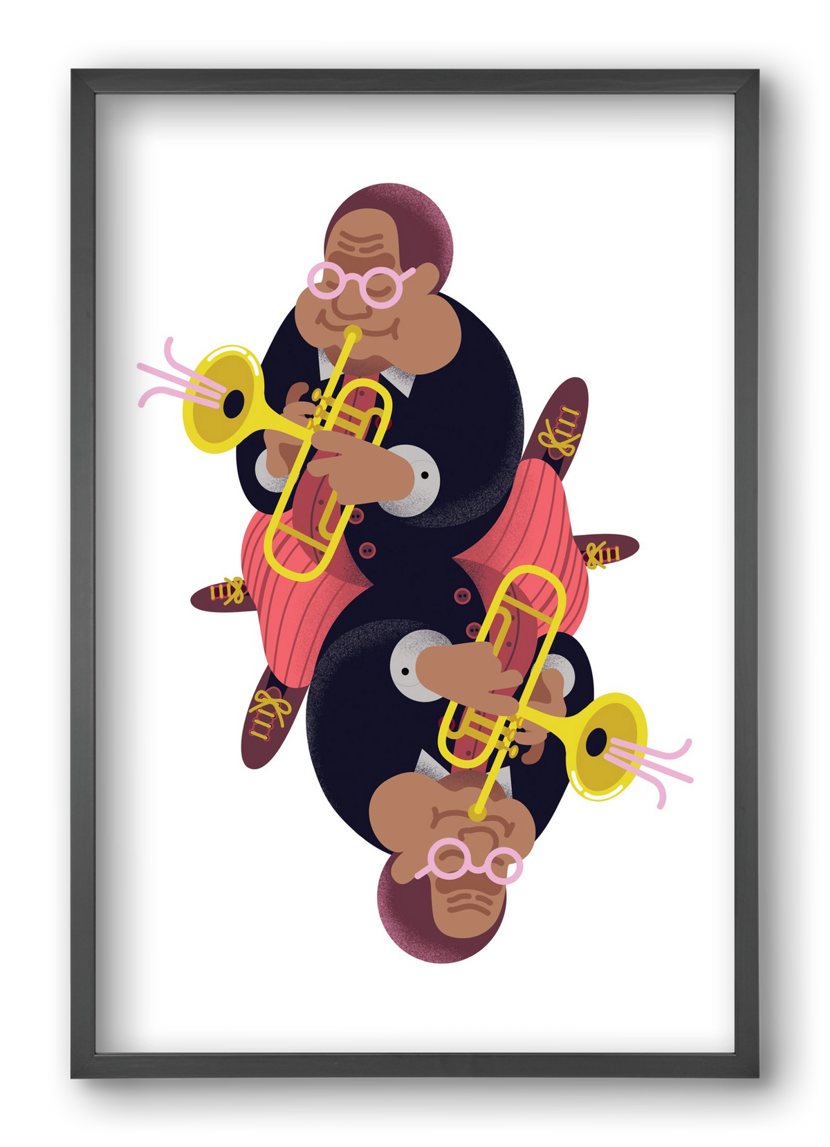 Jazz musician series - Dizzy, 40x60 cm (40x60 cm), Fekete keret